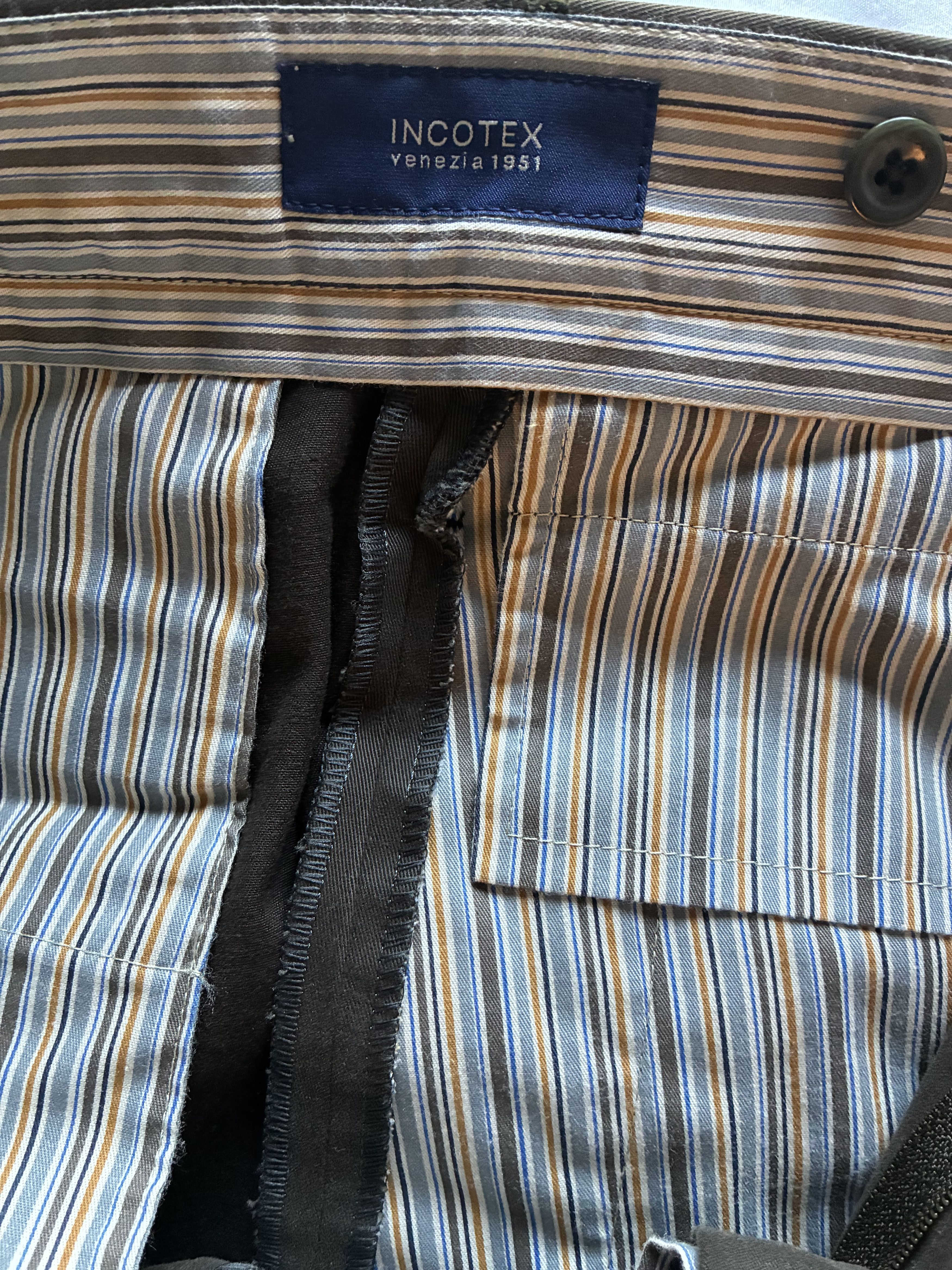 Incotex Incotex Venezia 1951 Brown Cotton Trousers Size US 34 / EU 50 - 5 Thumbnail