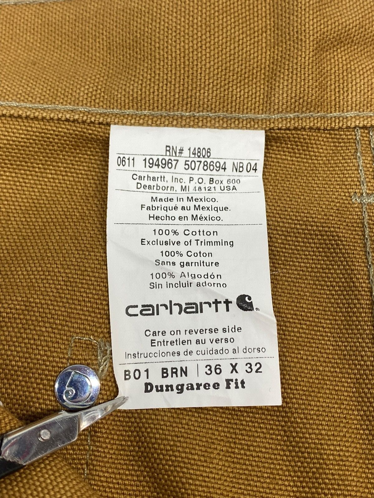 Carhartt Vintage Carhartt Double Knee Work Pants Brown B01 BRN Size US 36 / EU 52 - 18 Thumbnail