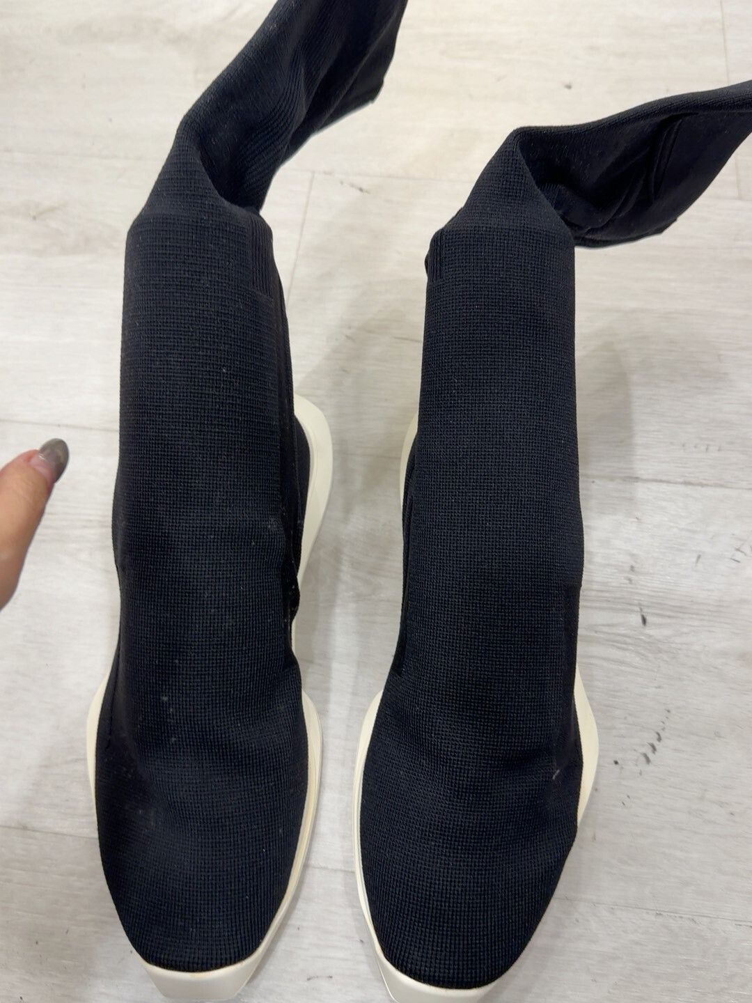 Rick Owens Drkshdw Rick Owens DRKSHDW Black Sock Sneakers Size US 9 / EU 42 - 1 Thumbnail