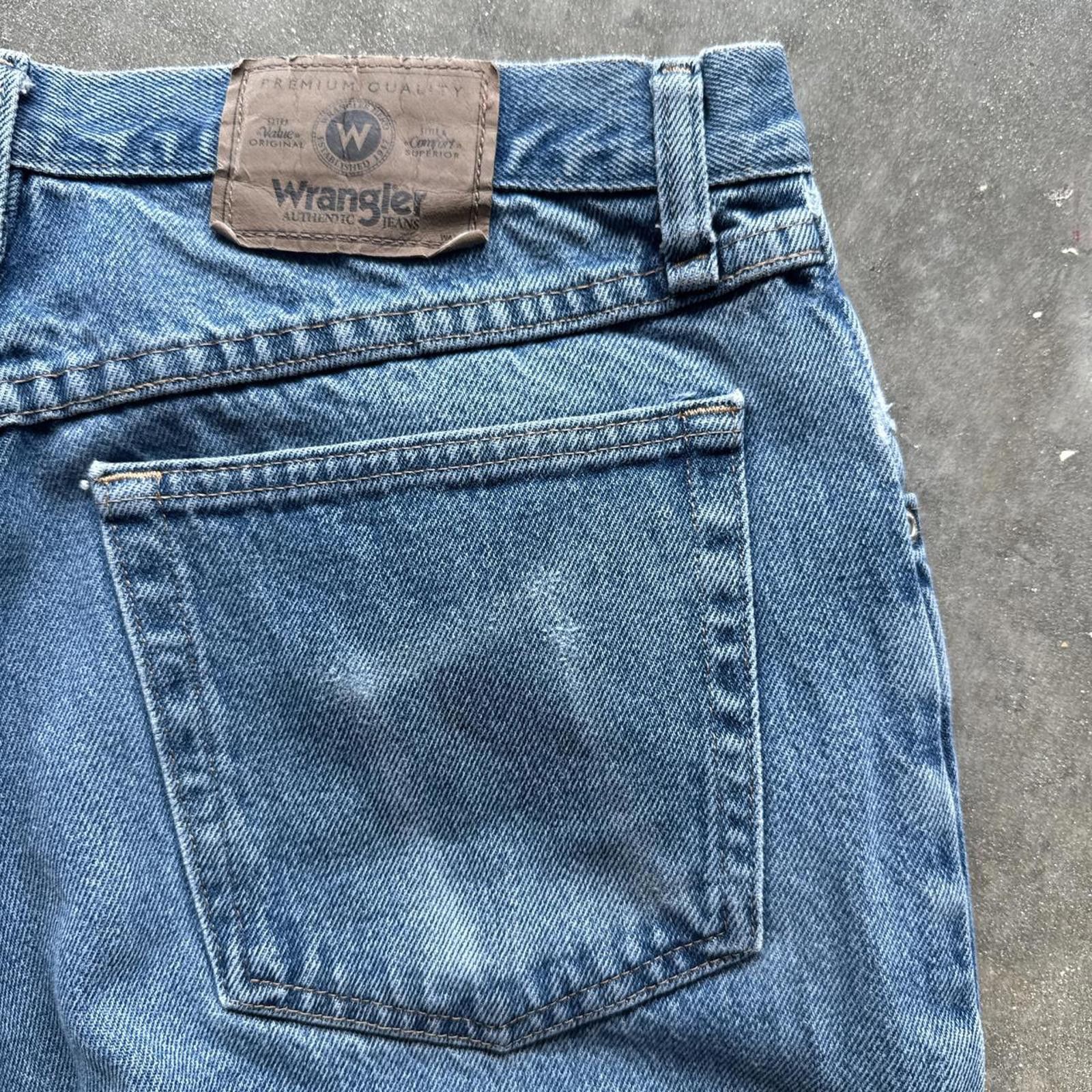 Wrangler Wrangler Faded Denim Blue Jeans Size US 32 / EU 48 - 6 Thumbnail