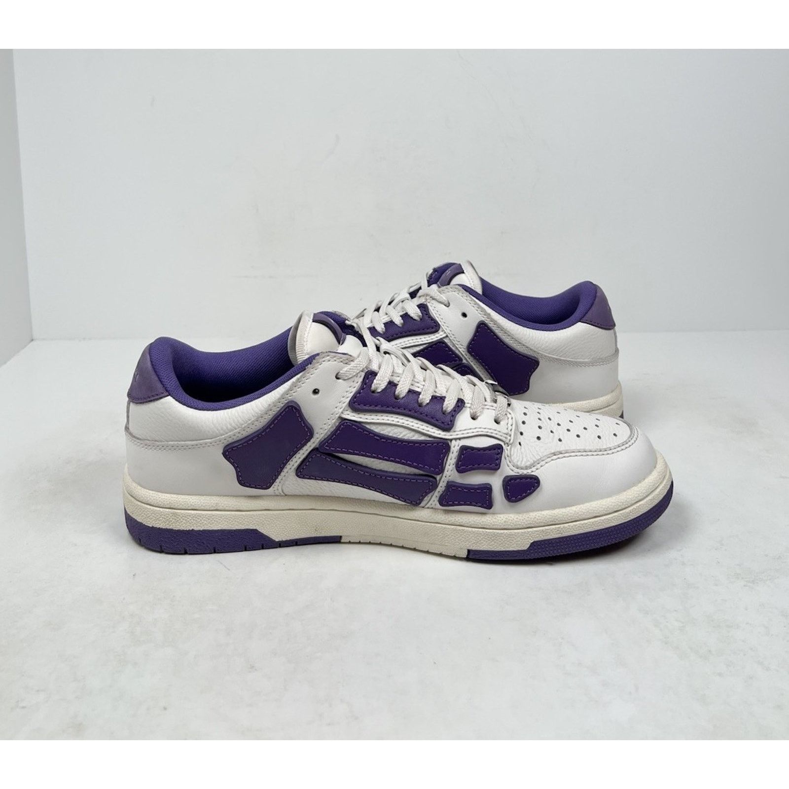 Amiri Size 41EU/8US - Amiri Skel Top Low White/Purple Size US 8 / EU 41 - 5 Thumbnail