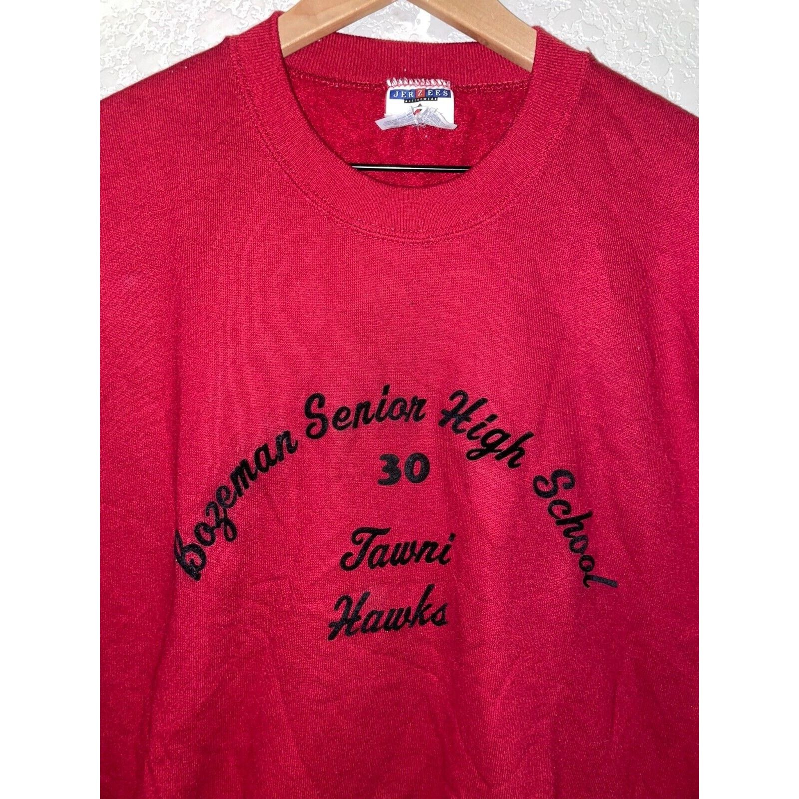 Jerzees Vintage Bozeman Sweatshirt Crewneck Senior High School 90s Size US XL / EU 56 / 4 - 2 Thumbnail