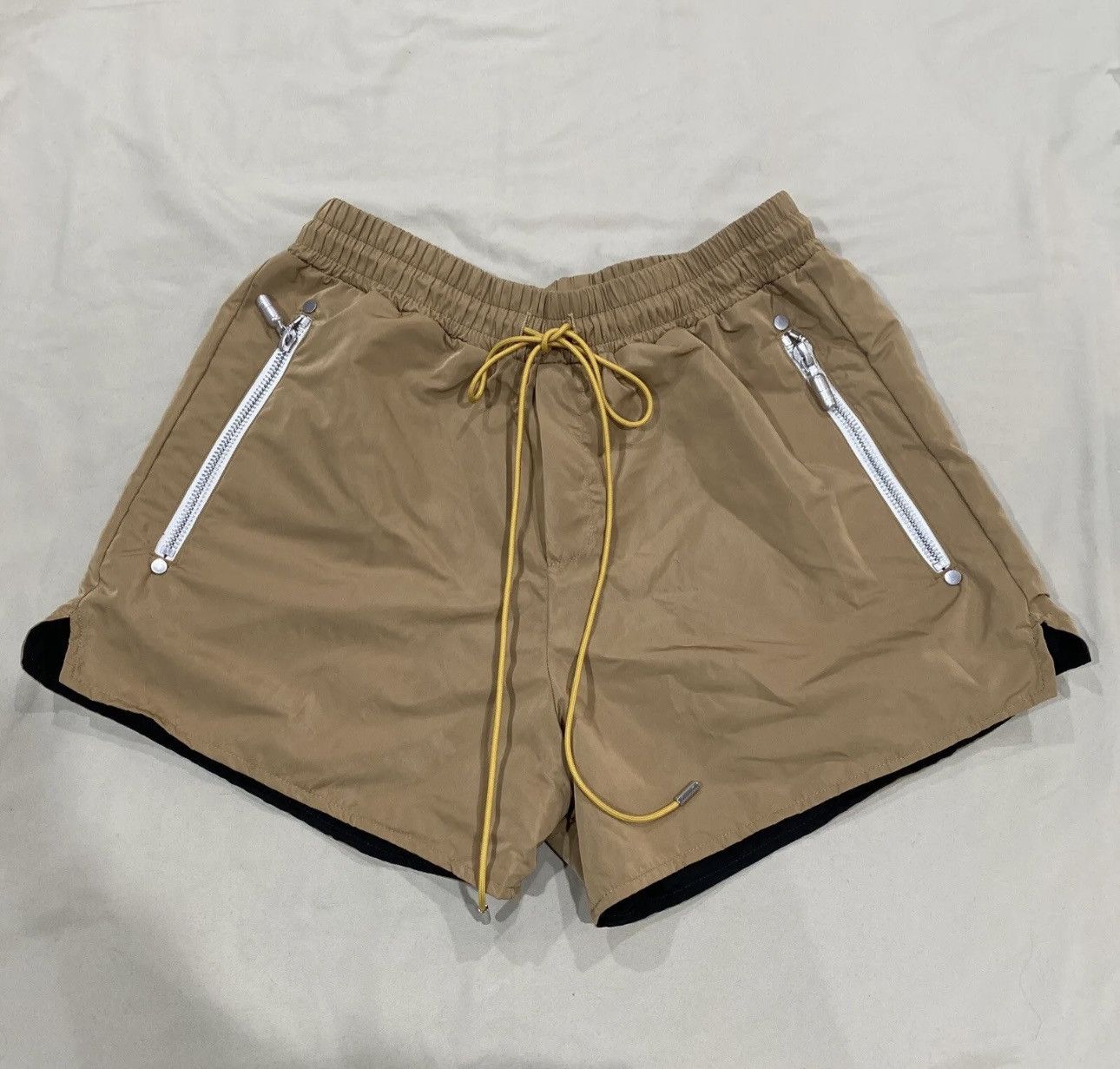 image of Rhude Rivet Shorts Size Large NWT in Brown, Men's