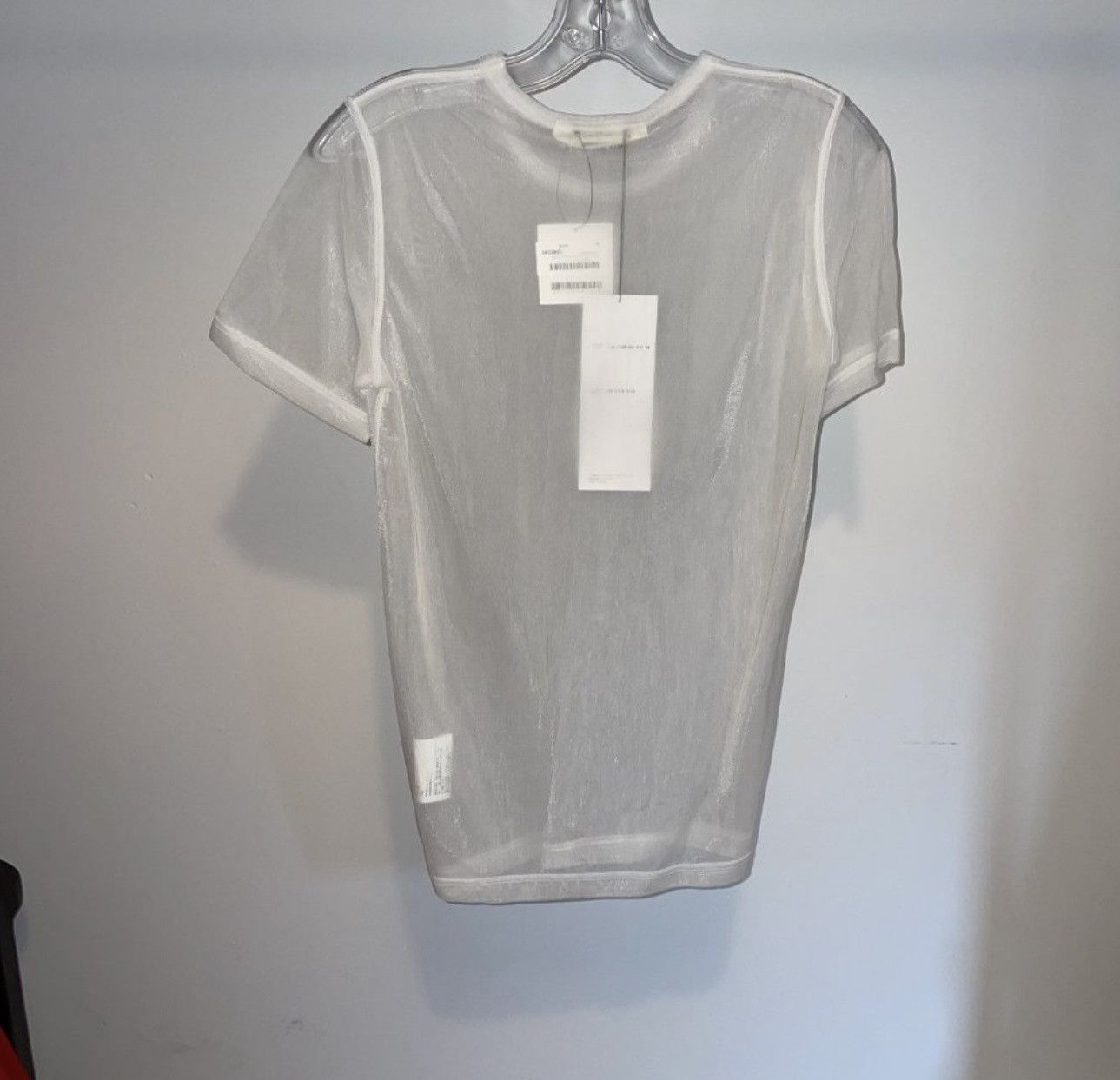 Junya Watanabe JUNYA WATANABE sheer white t-shirt transparent Size M / US 6-8 / IT 42-44 - 6 Thumbnail