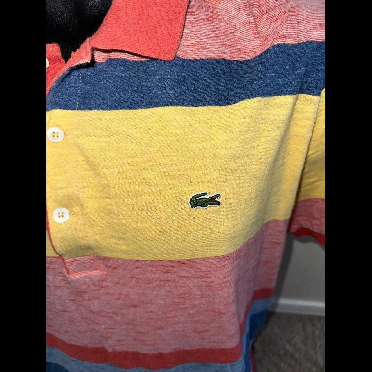 Lacoste Vintage Lacoste Striped Polo Size Size US XXL / EU 58 / 5 - 2 Thumbnail