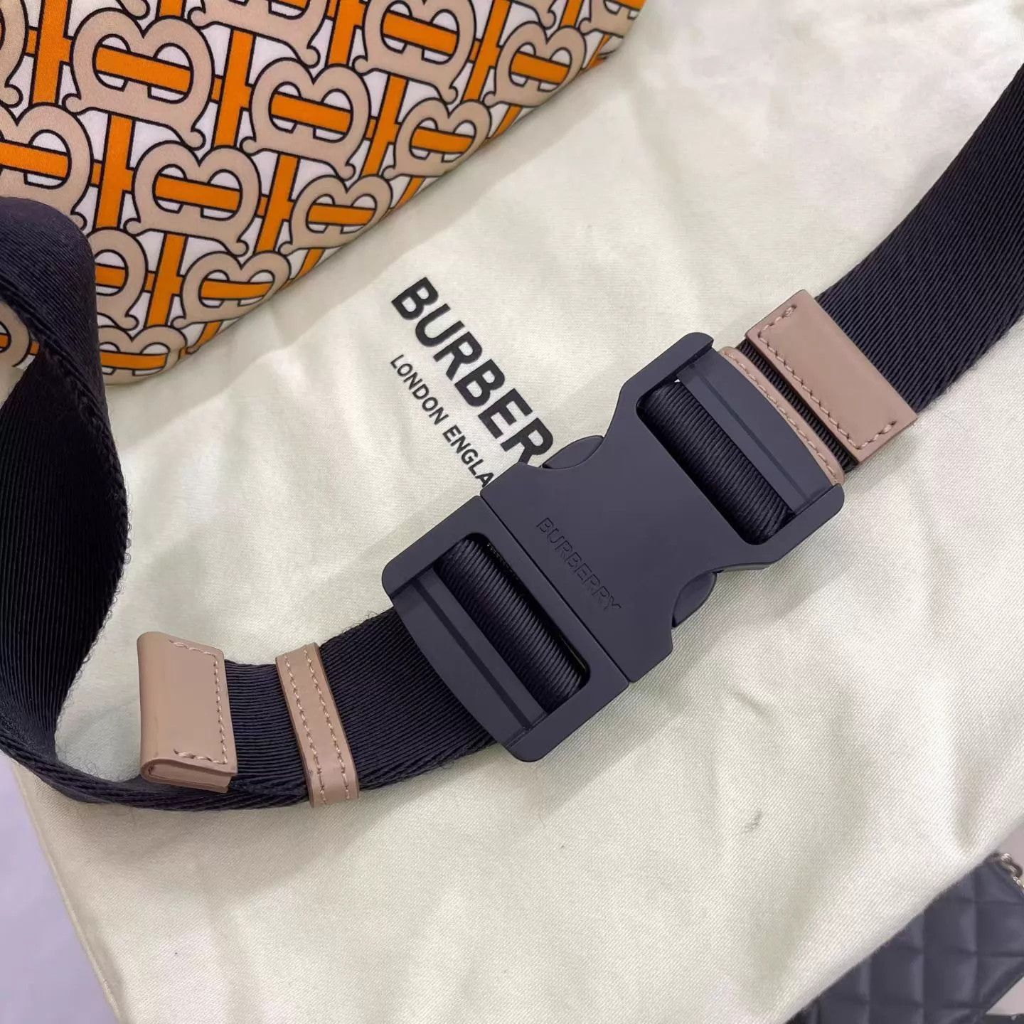Burberry Burberry Orange Waist Bag NM Dust Bag 29x16 AH238 Size ONE SIZE - 4 Thumbnail