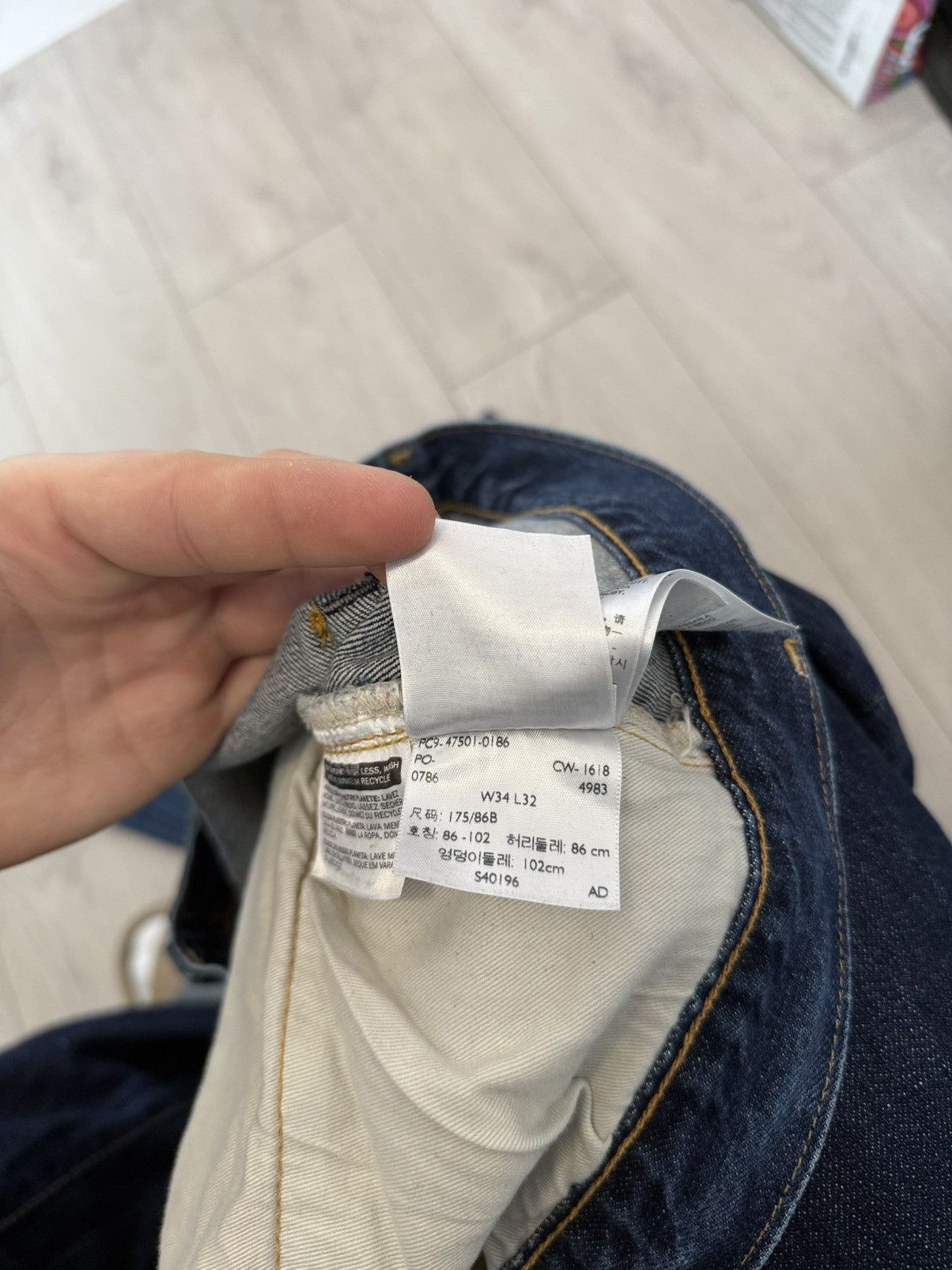 Levi's Levi’s 501 XX Selvedge Washed Distressed Denim 1947 Big E Size US 34 / EU 50 - 14 Thumbnail