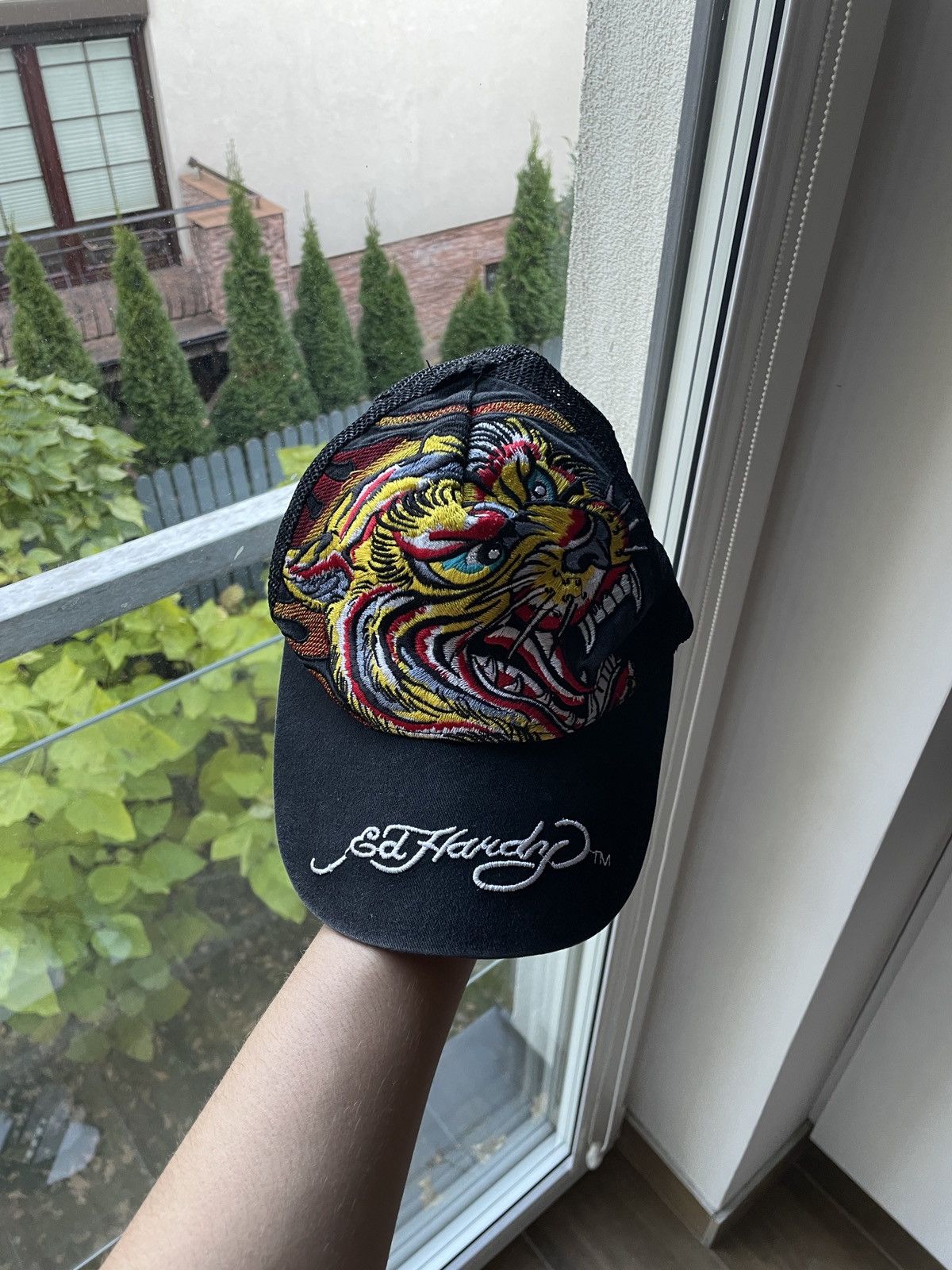 Ed Hardy Vintage Ed Hardy Cap Skulls Big Logo Japanese Avant Garde Size ONE SIZE - 2 Thumbnail