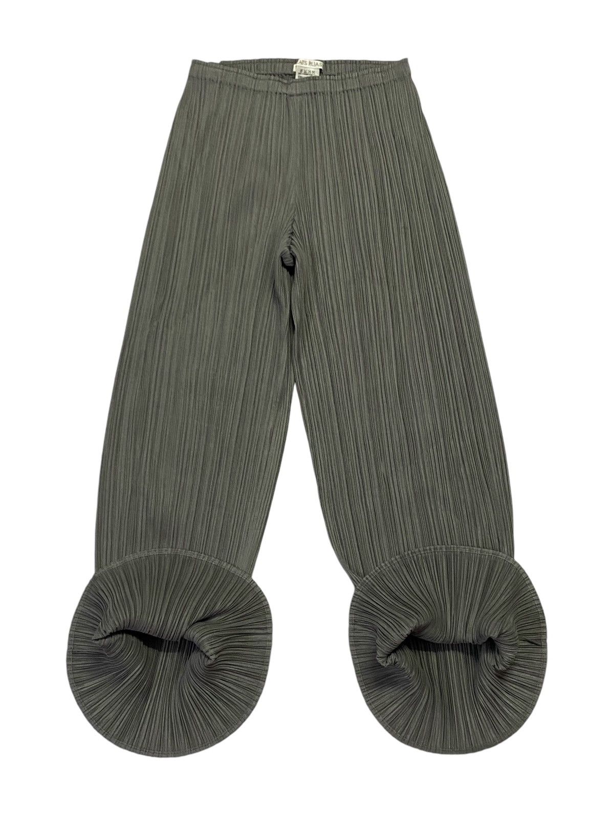 Issey Miyake Pleats Please Pleated Wide Leg Trousers Pants Size 28" / US 6 / IT 42 - 4 Thumbnail