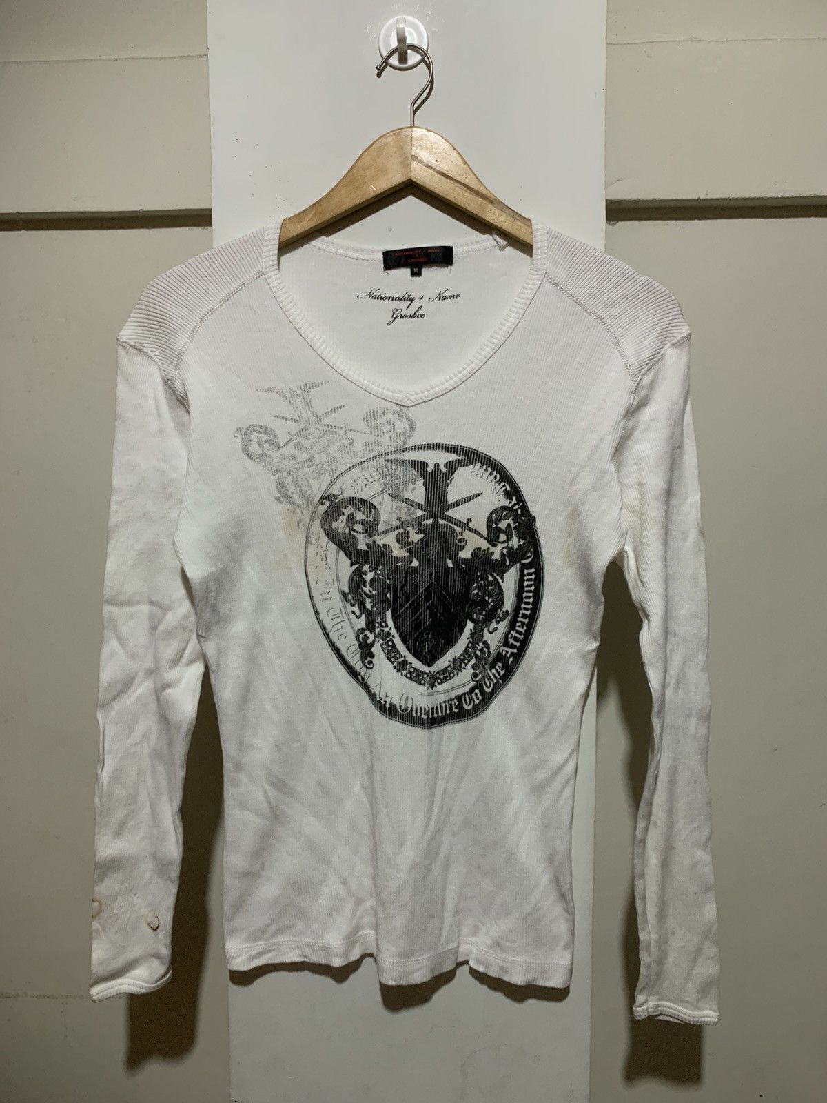 Hysteric Glamour × Undercover Japanese Nationality+Name Grosbec Rick Owens Long Sleeve tee Size M / US 6-8 / IT 42-44 - 1 Thumbnail