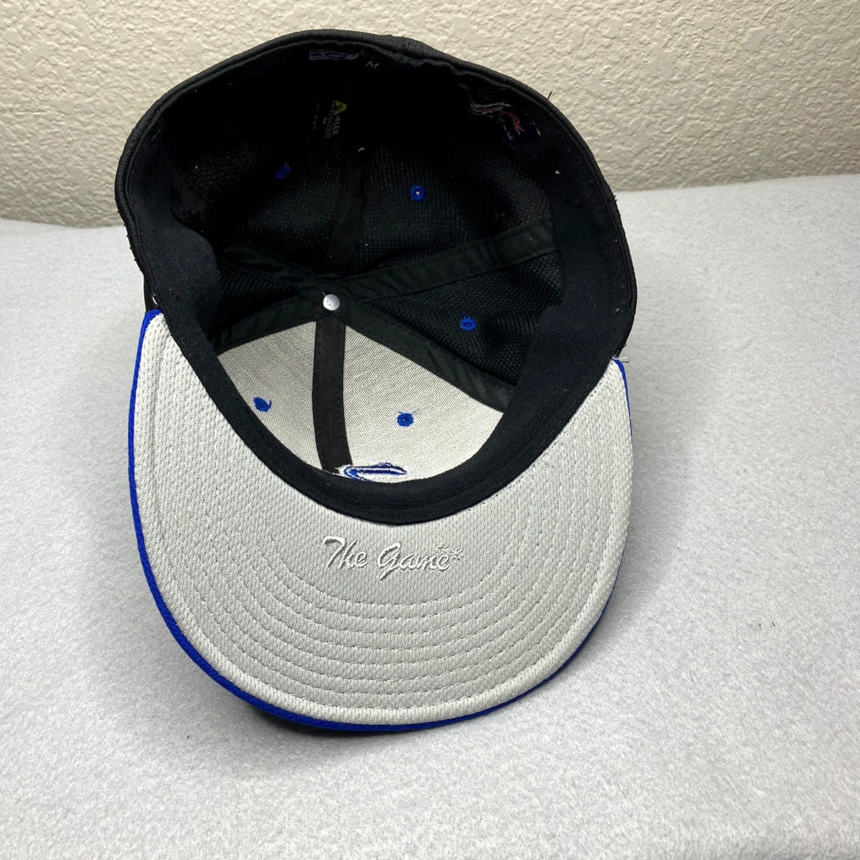 Vintage VINTAGE The Game Hat Mens Black Baseball Cap M Flex Fit Wake Christian Academy Bulldogs Size ONE SIZE - 6 Thumbnail
