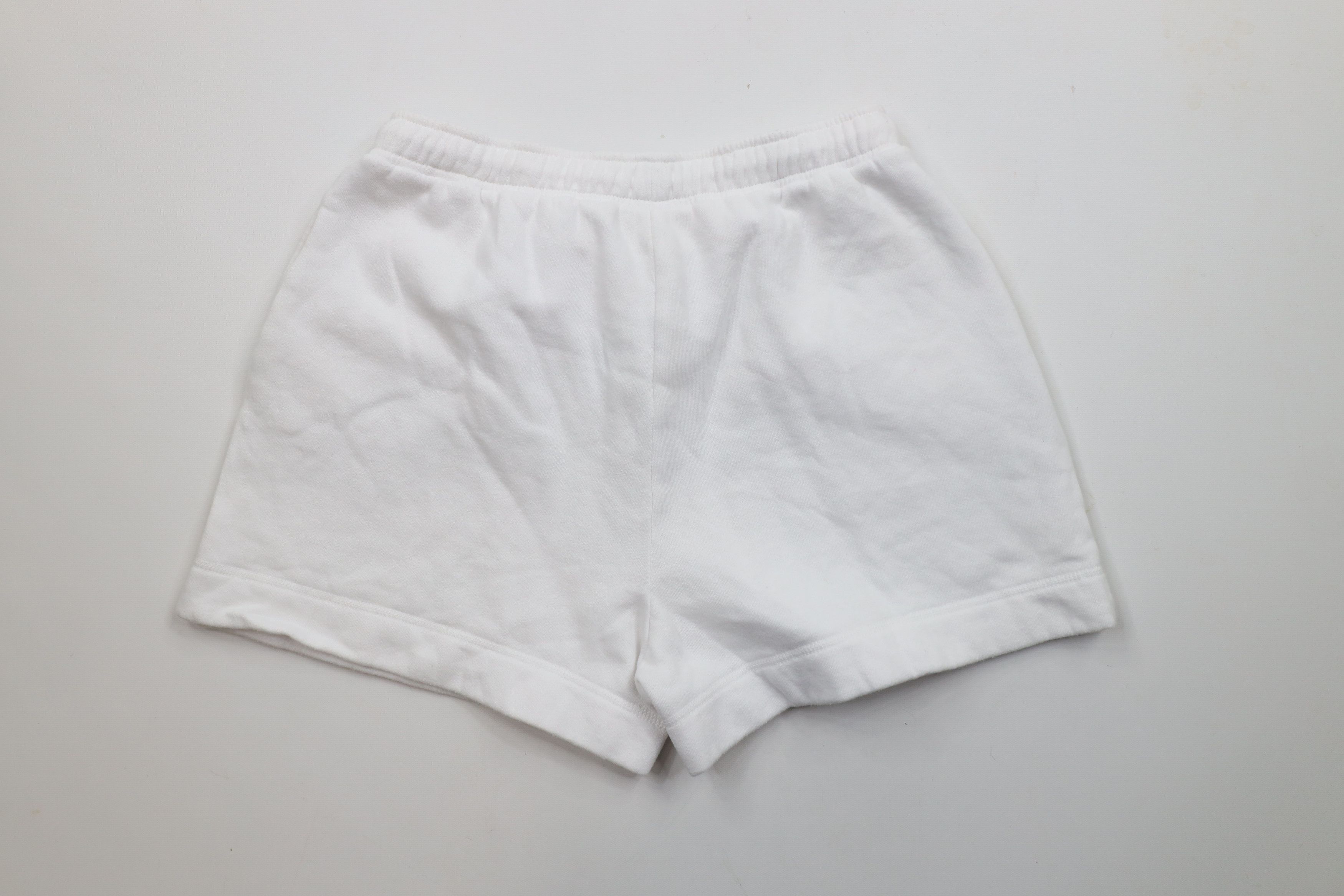 Vintage Vintage 90s Streetwear Blank Sweatpants Shorts White USA Size 26" / US 2 / IT 38 - 7 Thumbnail