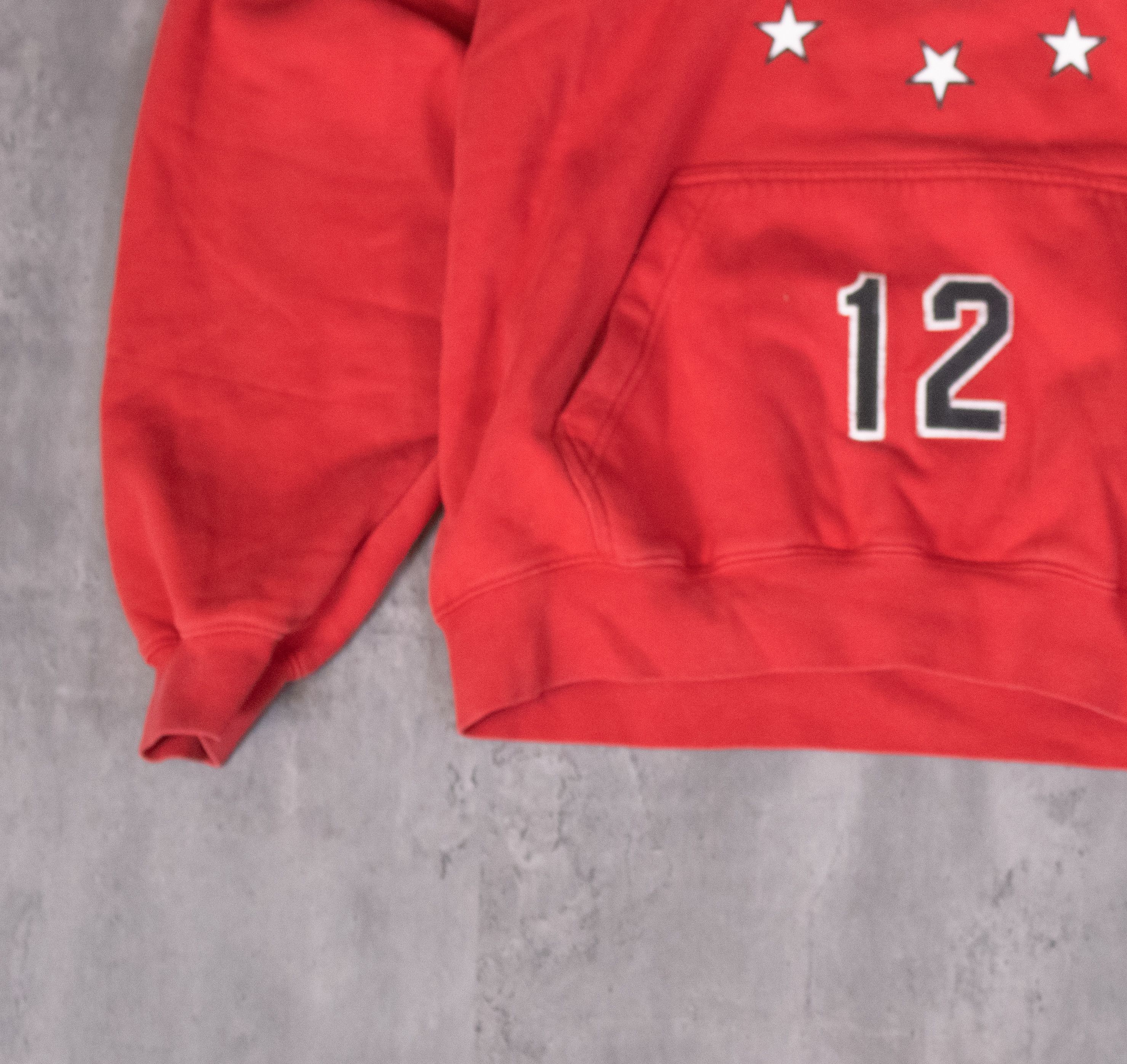 Adidas × Vintage Y2K 2000'S Adidas Center Swoosh Lakers Red Hoodie Sweater Size US M / EU 48-50 / 2 - 6 Thumbnail