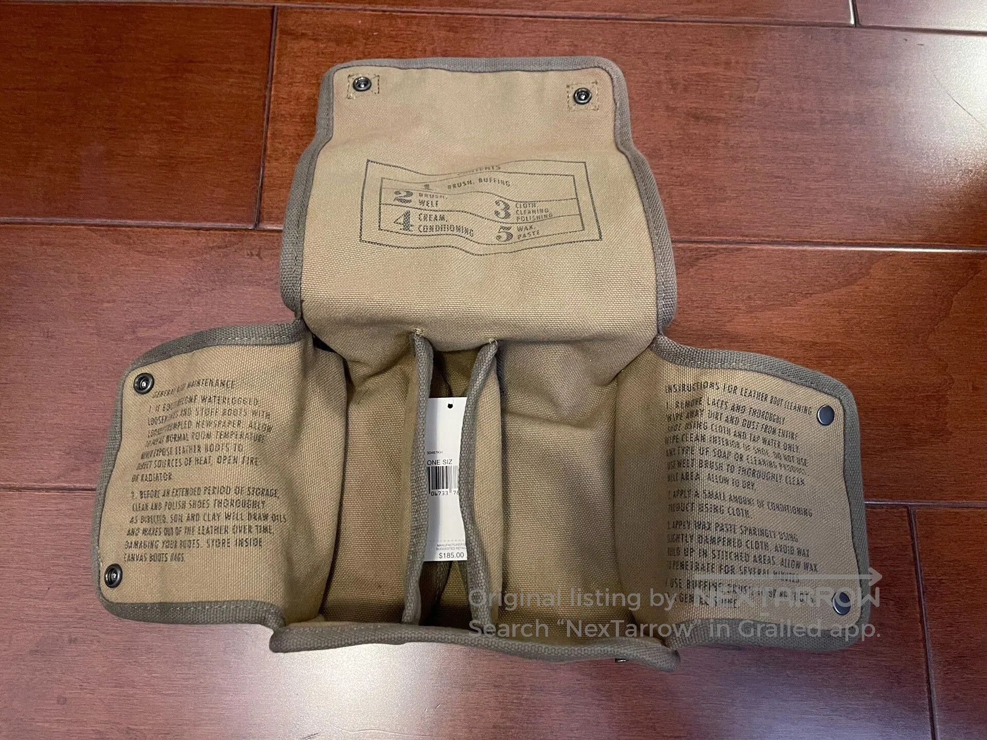 RRL Ralph Lauren RRL Double RL Canvas Storage Tool Bag. Size ONE SIZE - 3 Thumbnail