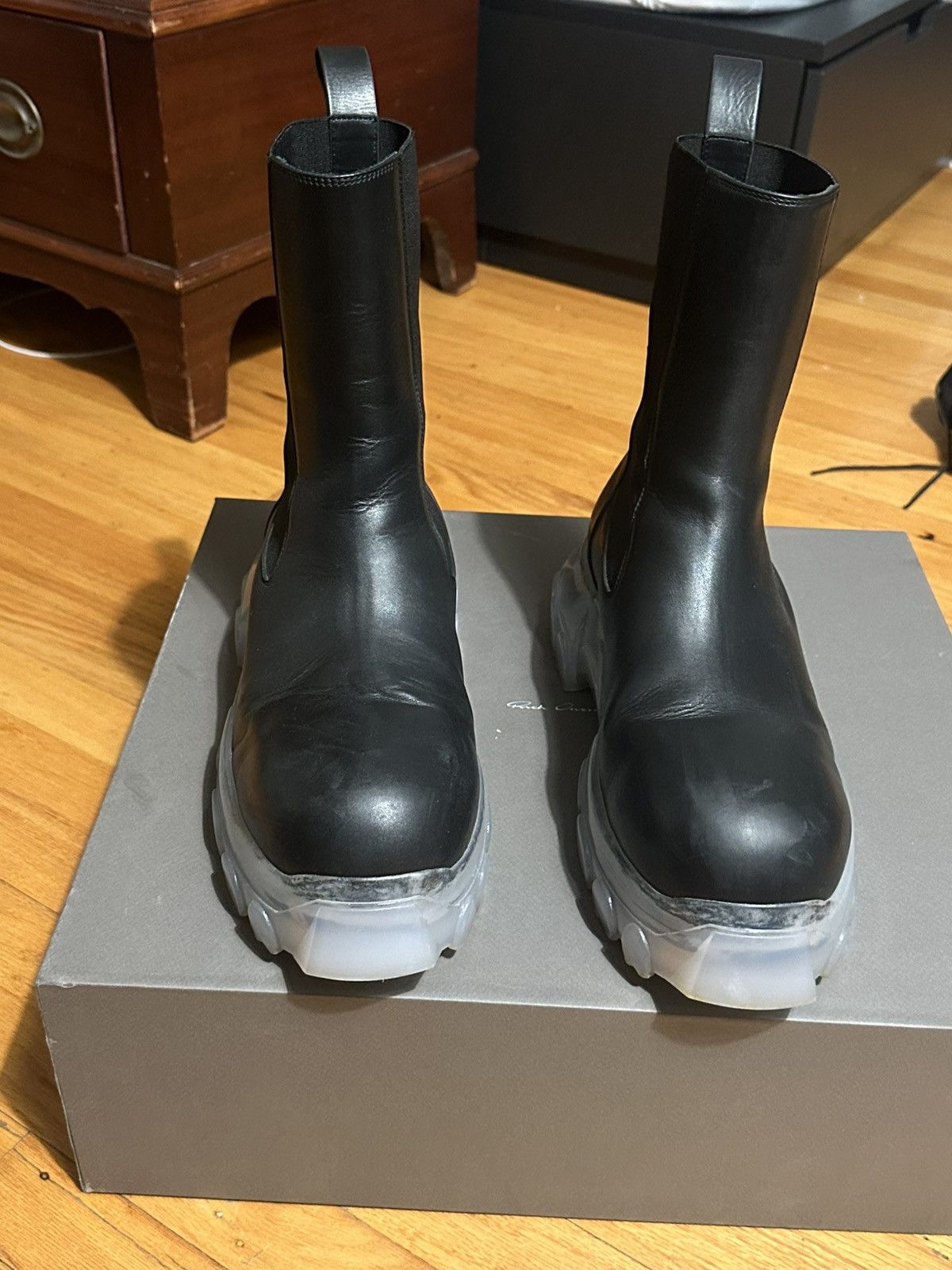 Rick Owens Rick Owen’s Beatle Bozo Tractor Boots Size US 9 / EU 42 - 4 Thumbnail