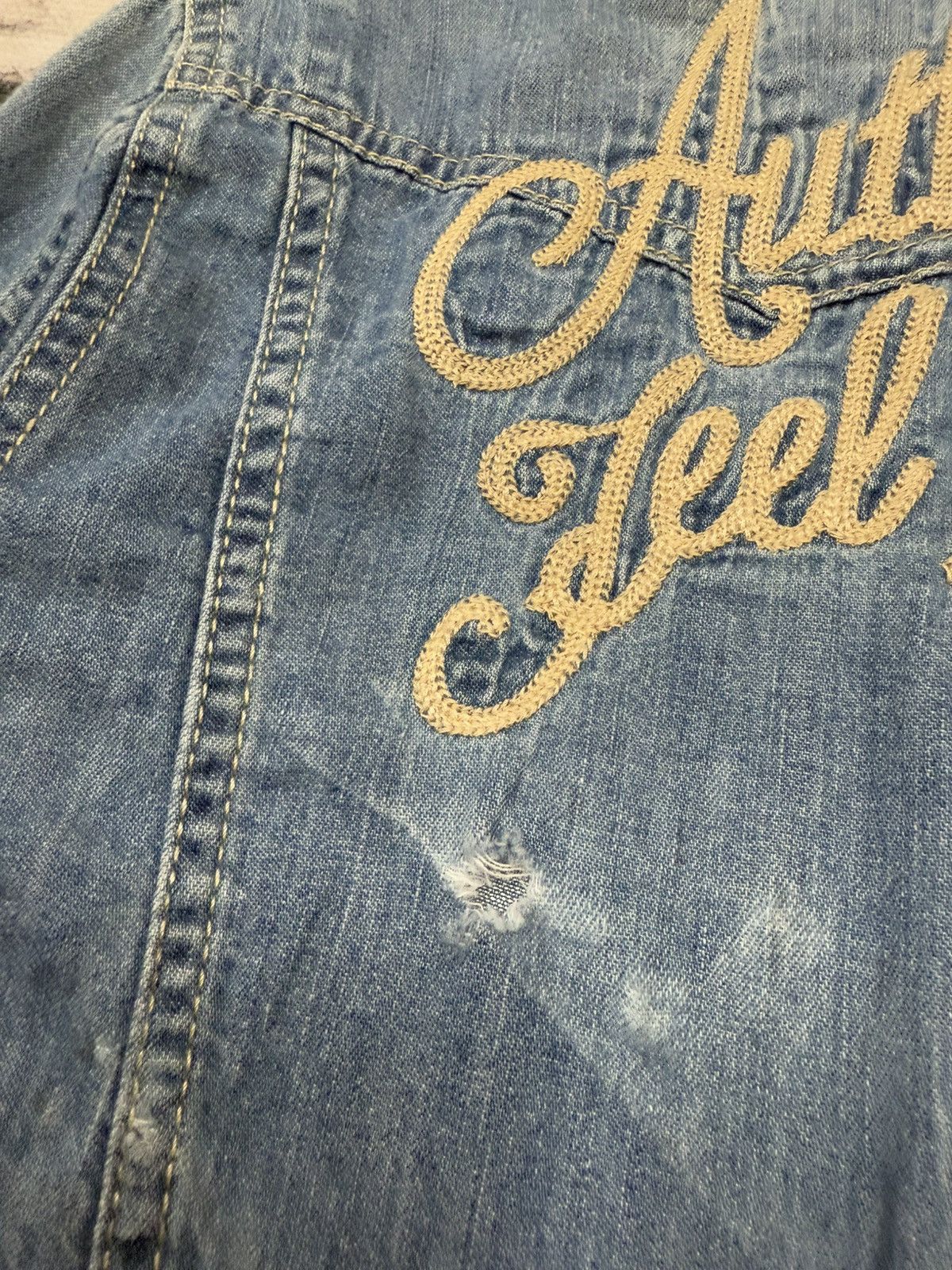 Japanese Brand Stooge & Co Union Made Button Chambray Denim Jacket Size US S / EU 44-46 / 1 - 16 Thumbnail