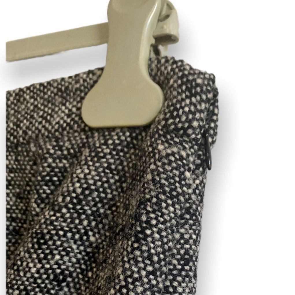 Prada Prada FW2007 Wool Tweed Pencil Skirt IT 46 Black White Made Size 32" / US 10 / IT 46 - 6 Thumbnail