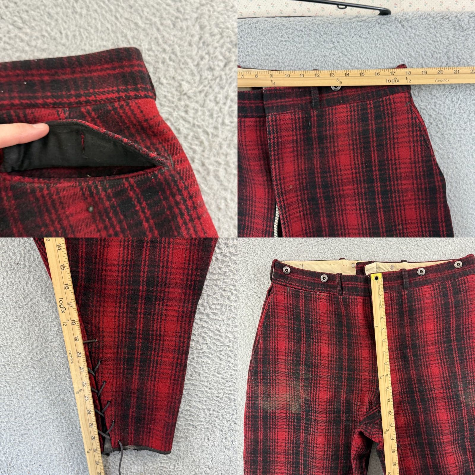 Vintage VINTAGE Woolrich Pants Mens 36x27 Buffalo Plaid Wool 50s Hunting Heavy Outdoor Size US 36 / EU 52 - 8 Thumbnail