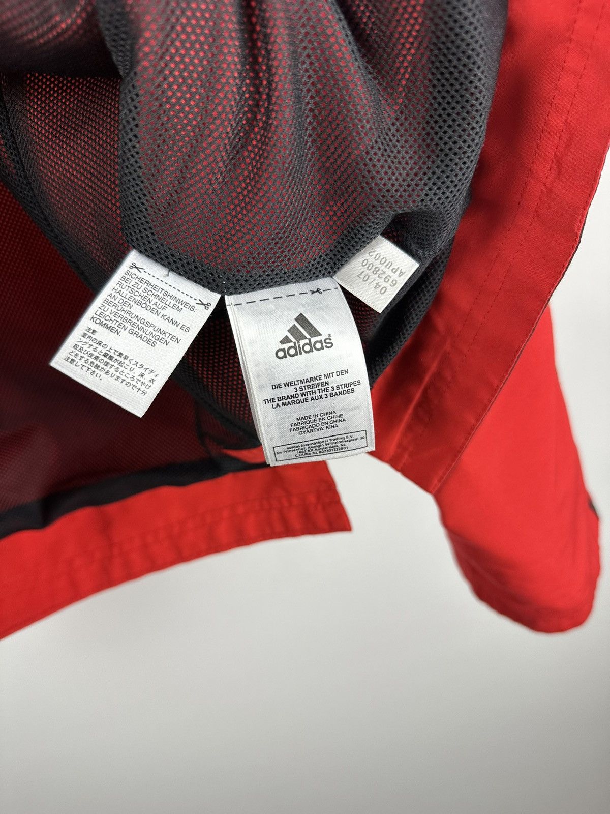 Adidas Adidas AC Milan Track 2007-08 Rare Red Soccer Jacket Size M Size US M / EU 48-50 / 2 - 10 Thumbnail