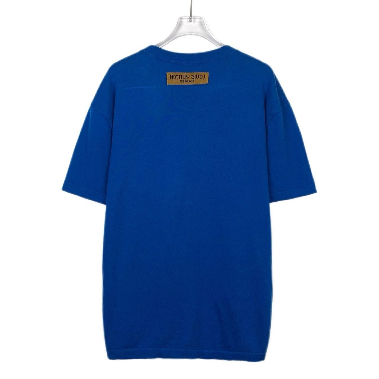 Louis Vuitton Louis Vuitton Logo Embroidery Round-Neck Blue Cotton Short-S Size L / US 10 / IT 46 - 7 Thumbnail
