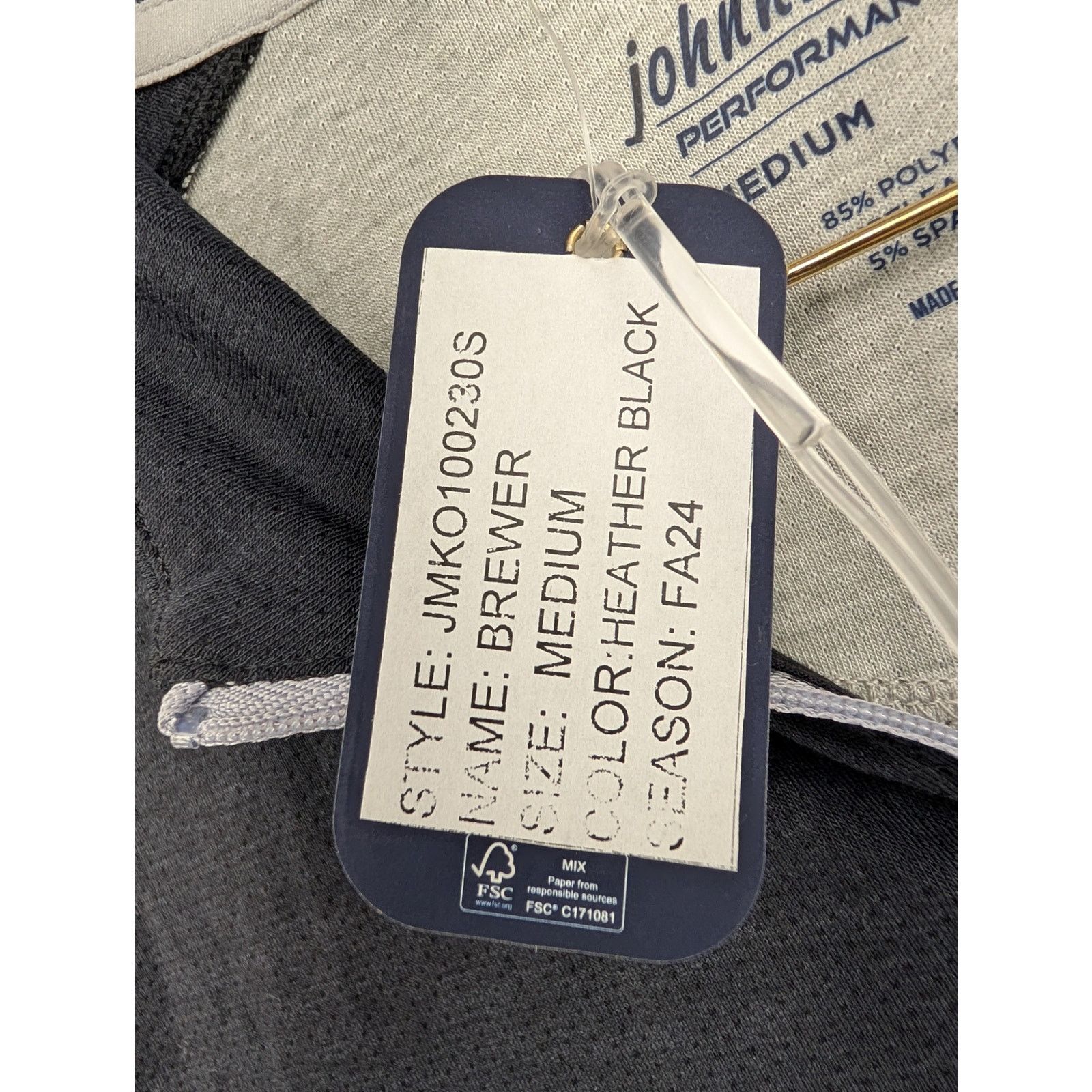 johnnie-O NWT Johnnie-O Men's Brewer Half Zip Performance Pullover Size US M / EU 48-50 / 2 - 3 Thumbnail