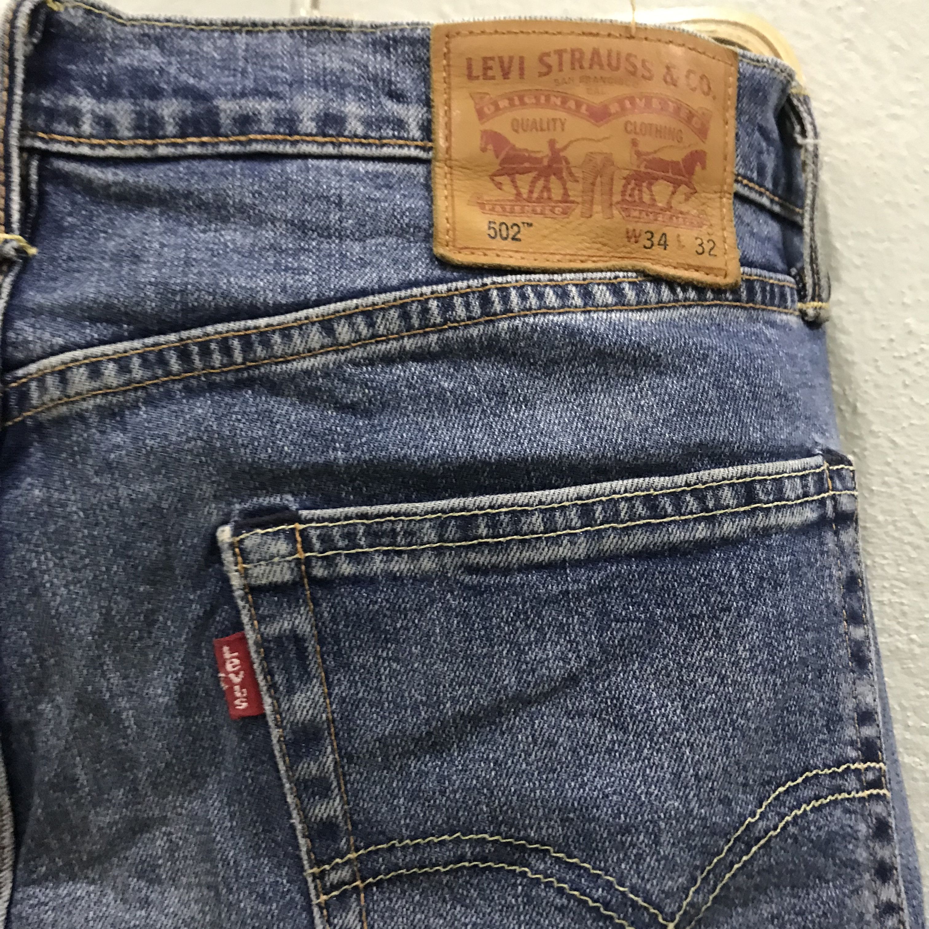 Levi's Vintage Y2K Levi’s 502 Light Wash Jeans Straight Size US 34 / EU 50 - 9 Thumbnail