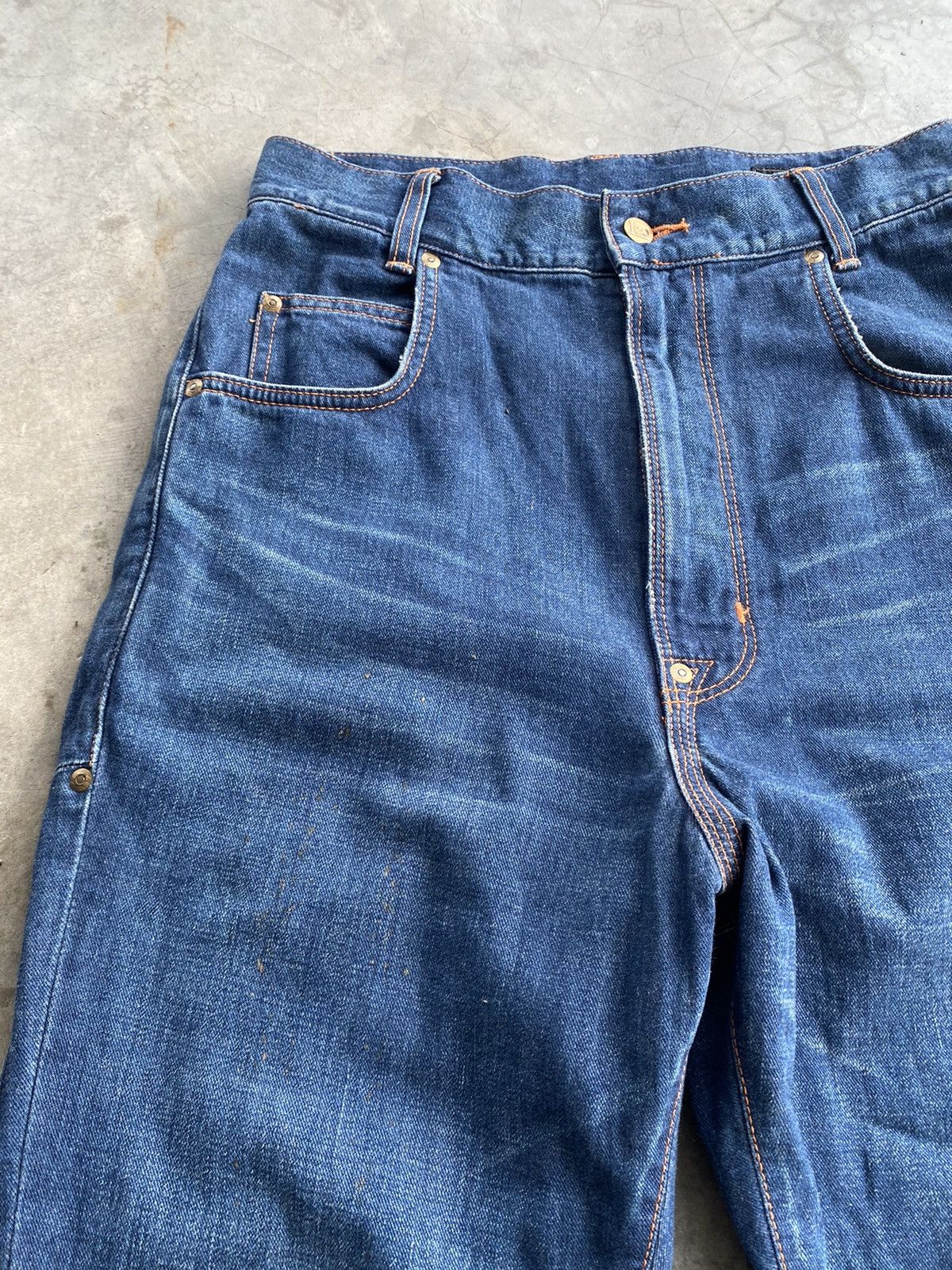 Issey Miyake × Lee × mercibeaucoup Lee x Issey Miyake Mercibeaucop High Rise Blue Jeans @122 Size US 30 / EU 46 - 12 Thumbnail