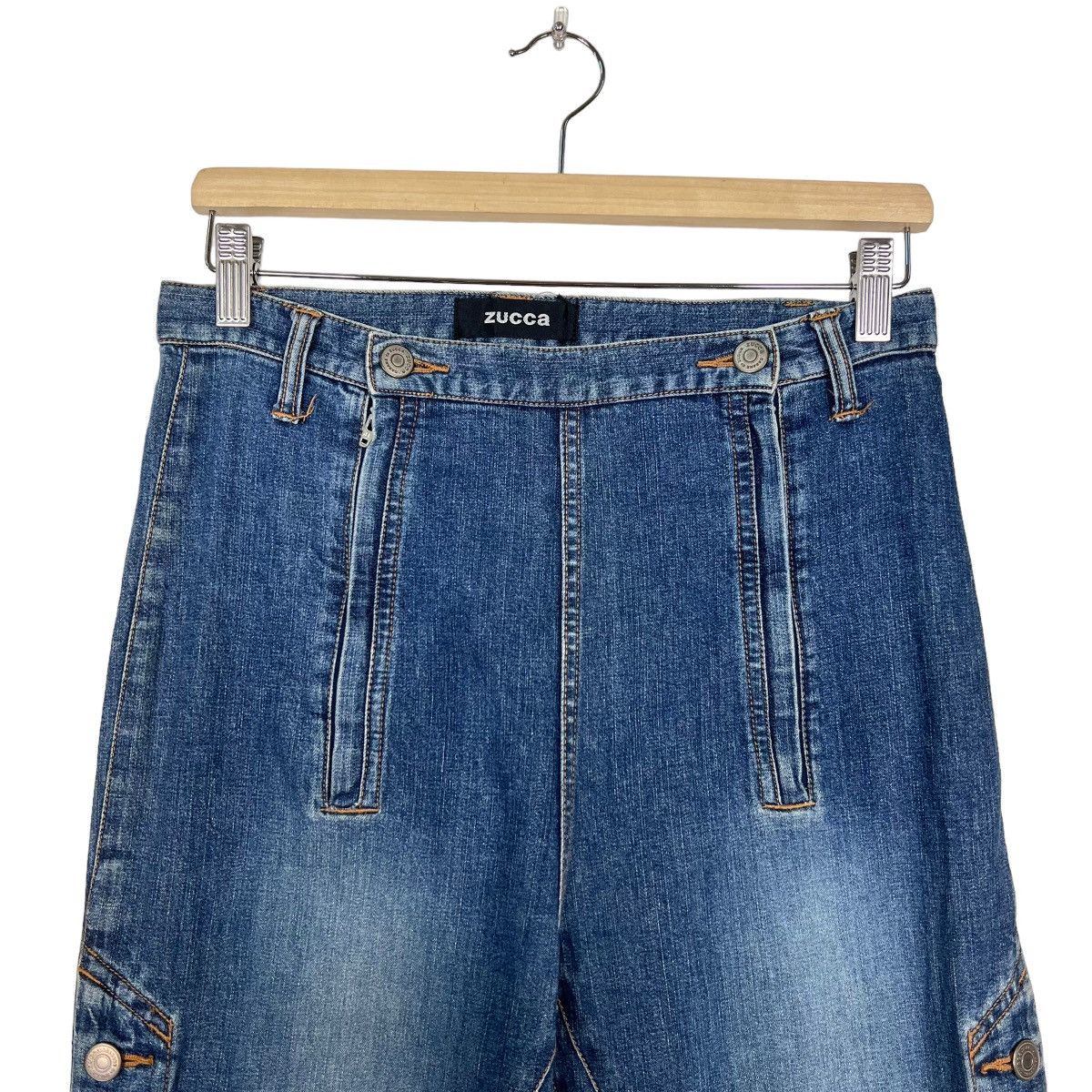 CABANE de ZUCCa × Issey Miyake × Zucca 🔥 ZUCCA BUTTON SIDE DENIM Size 28" / US 6 / IT 42 - 3 Thumbnail