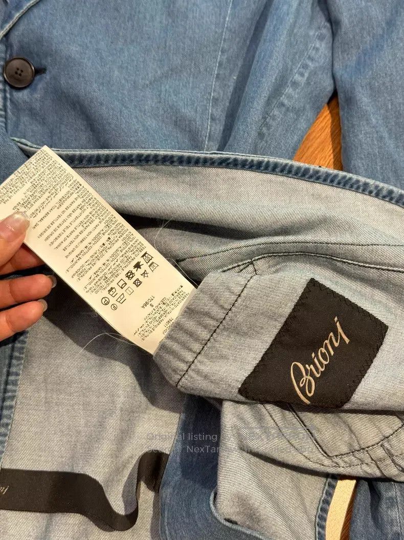 Brioni Brioni Denim Suit Size US S / EU 44-46 / 1 - 5 Thumbnail