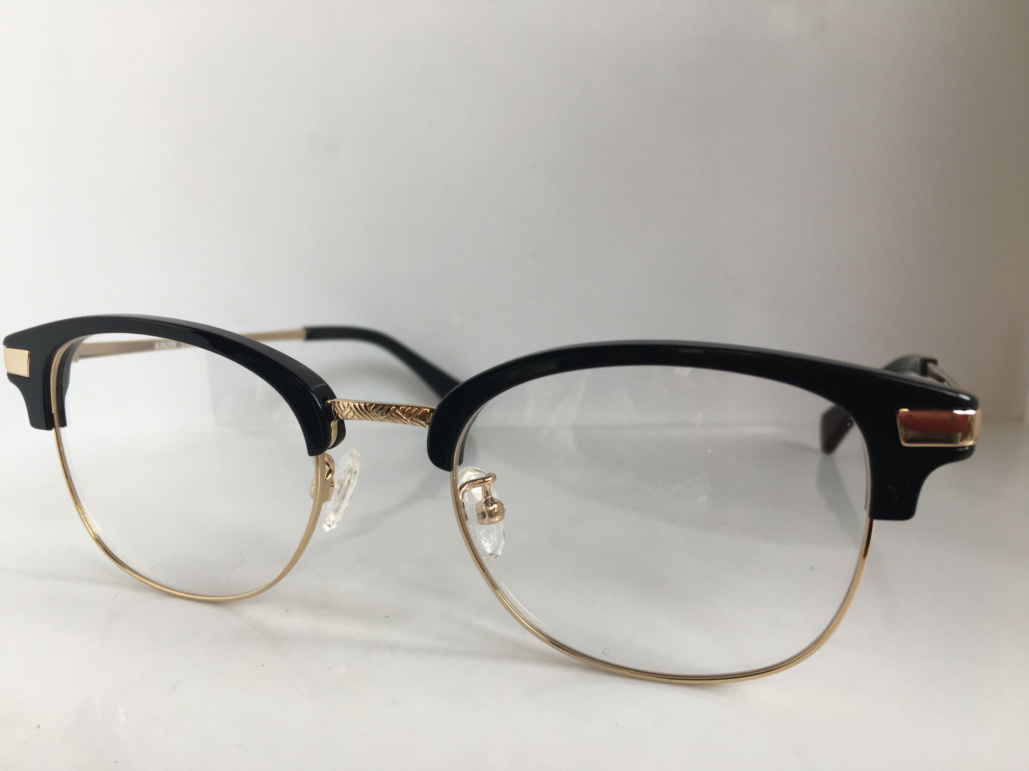 Other Eyebuydirect Malcolm X Black Gold Eyeglasses Frame Size ONE SIZE - 3 Thumbnail