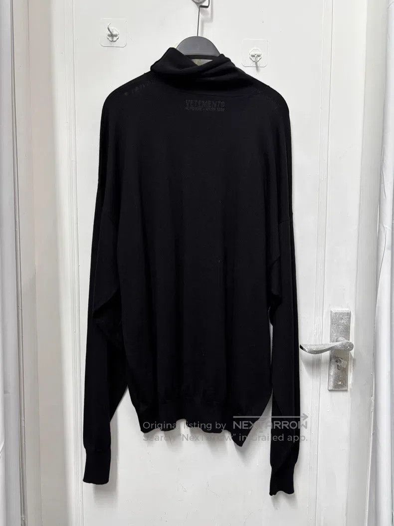 Vetements VETEMENTS Wool Knit High-Neck Long Sleeve Black Size US M / EU 48-50 / 2 - 3 Thumbnail