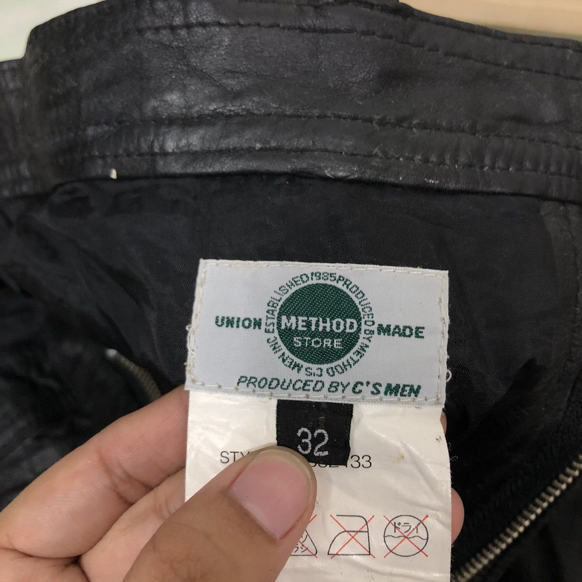 Genuine Leather 🔥90’s Genuine Leather Pants Racing Union Made Issey Miyake Size US 32 / EU 48 - 11 Thumbnail
