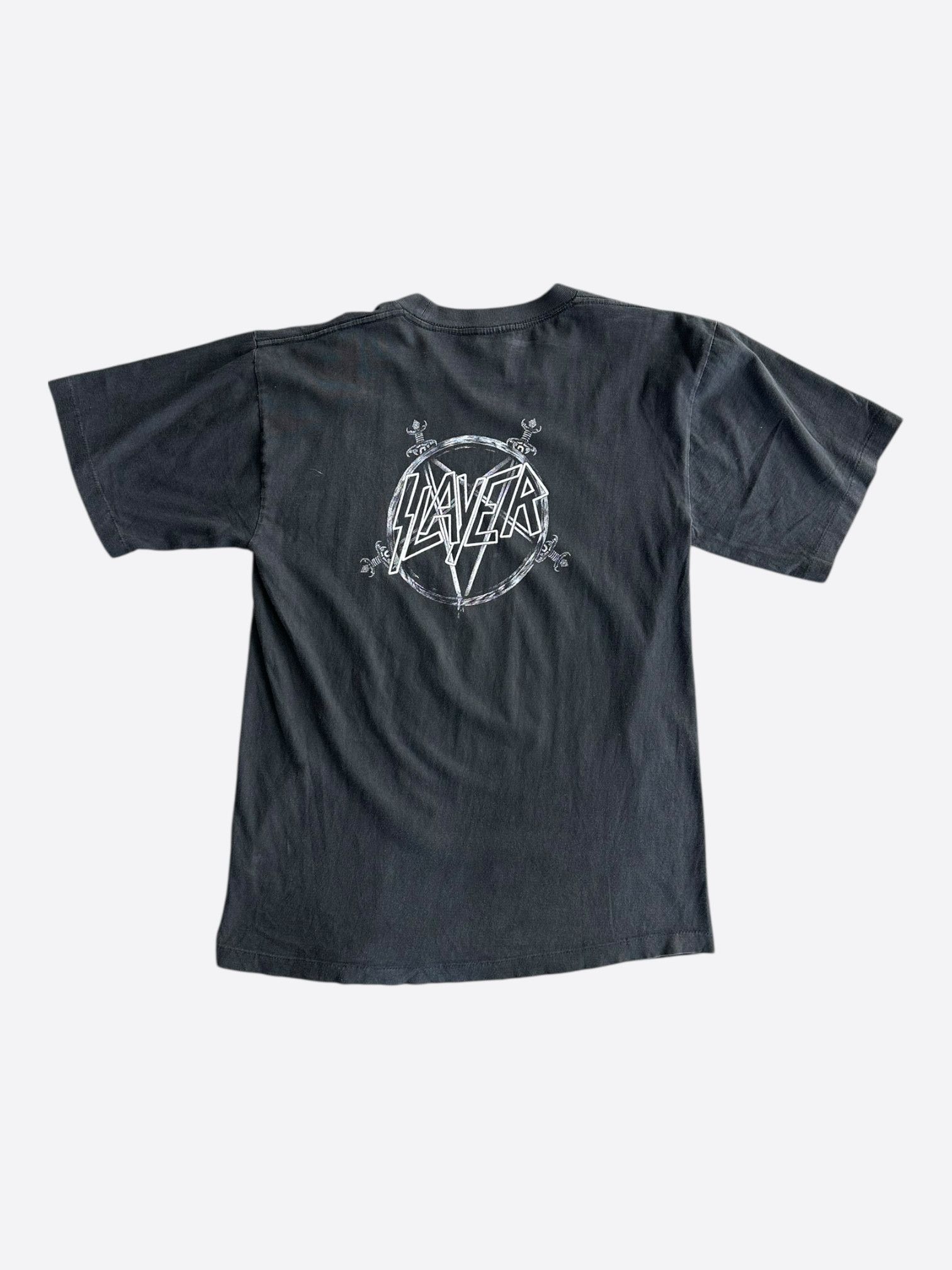 Vintage Vintage Black Slayer Divine Intervention Graphic T-Shirt Size US L / EU 52-54 / 3 - 2 Thumbnail