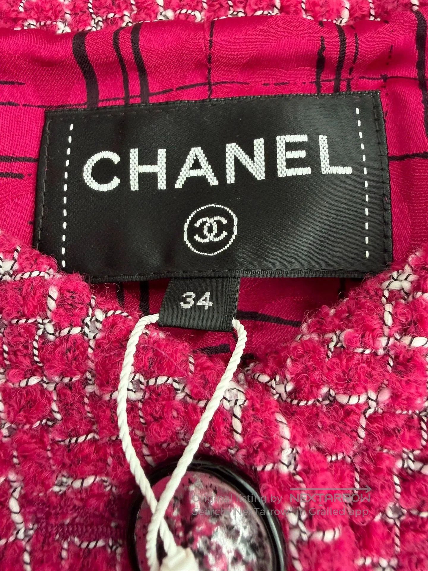 Chanel Chanel 22B Berry Velvet Spliced Vest. Size US XS / EU 42 / 0 - 4 Thumbnail