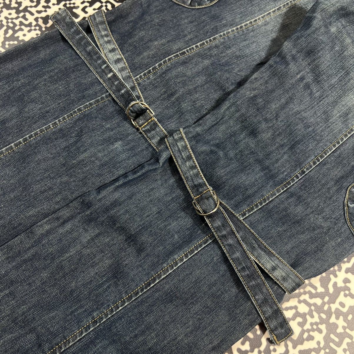 Japanese Brand Vintage Y2K Japanese Cargo Denim Jeans Bondage Style Size 27" / US 4 / IT 40 - 14 Thumbnail