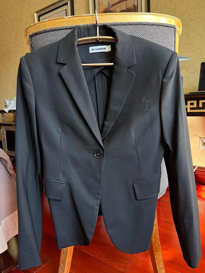 Jil Sander Jil Sander Black Blazer Size 4XL / US 24-26 - 1 Thumbnail