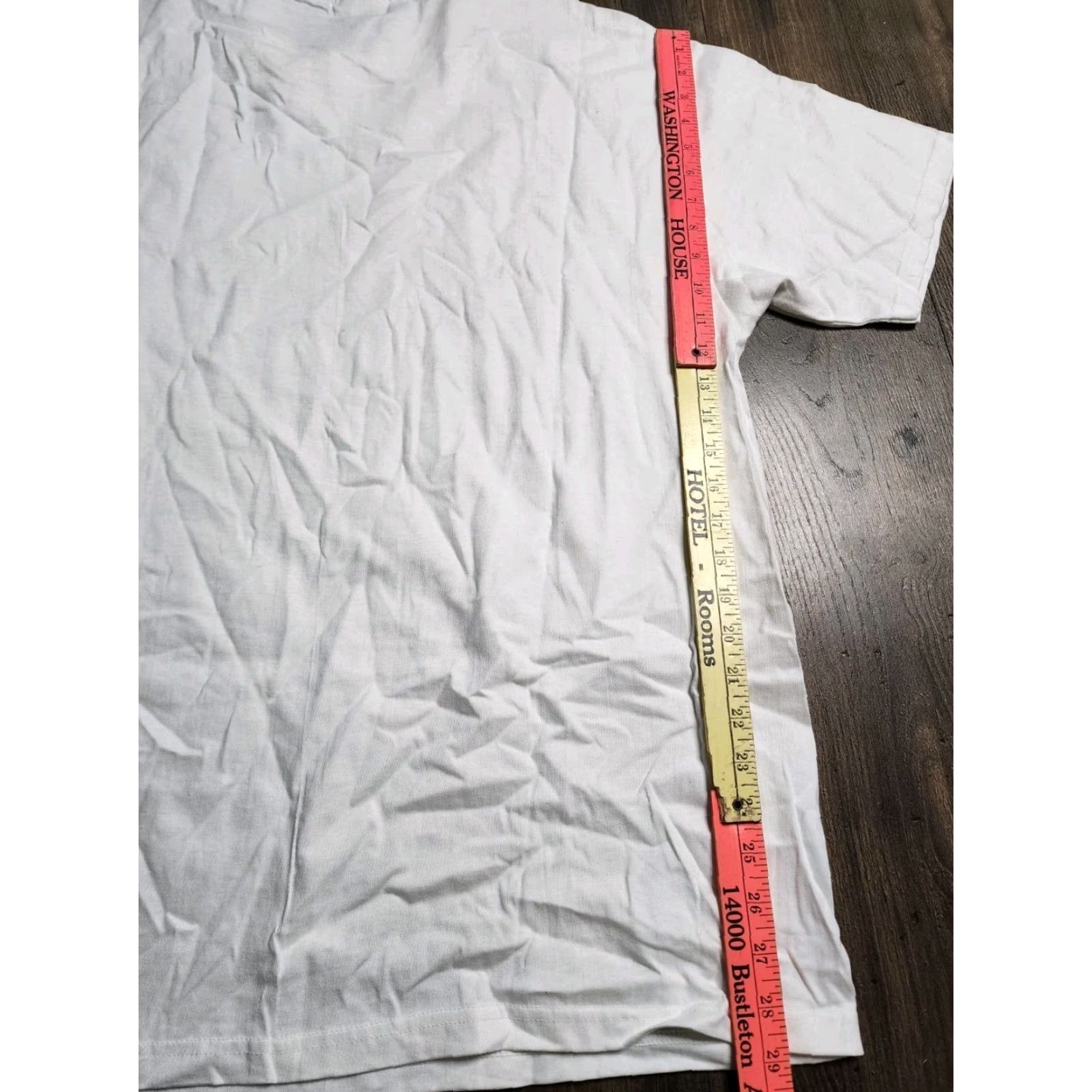 Gildan VINTAGE Emeril Lagasse Fish House T Shirt Mens XL White 90s Double-Sided MGM Grand Las Vegas Shirt Size US XL / EU 56 / 4 - 3 Thumbnail