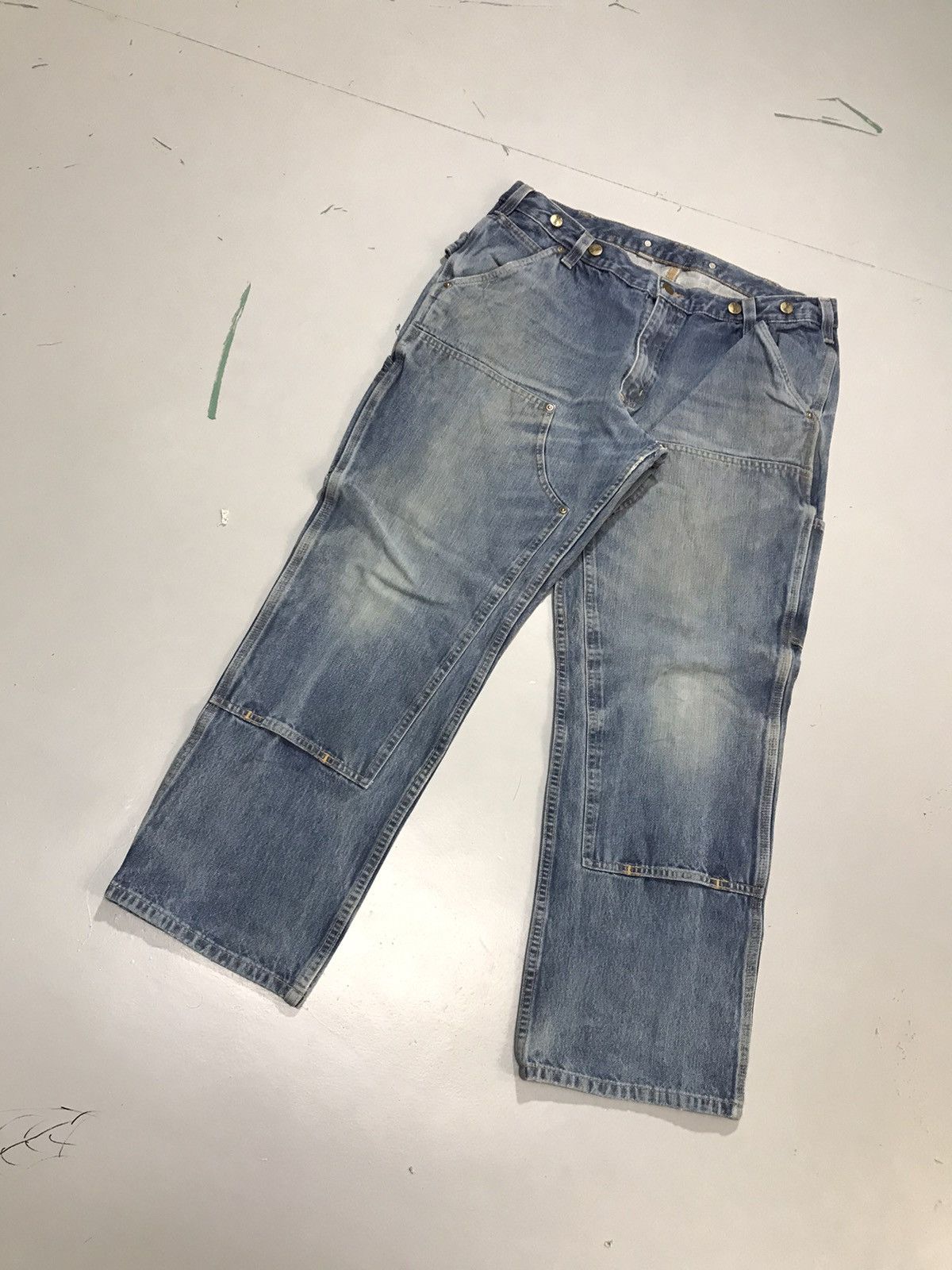 Carhartt Vintage Carhartt double knee workwear denim Size US 34 / EU 50 - 3 Thumbnail