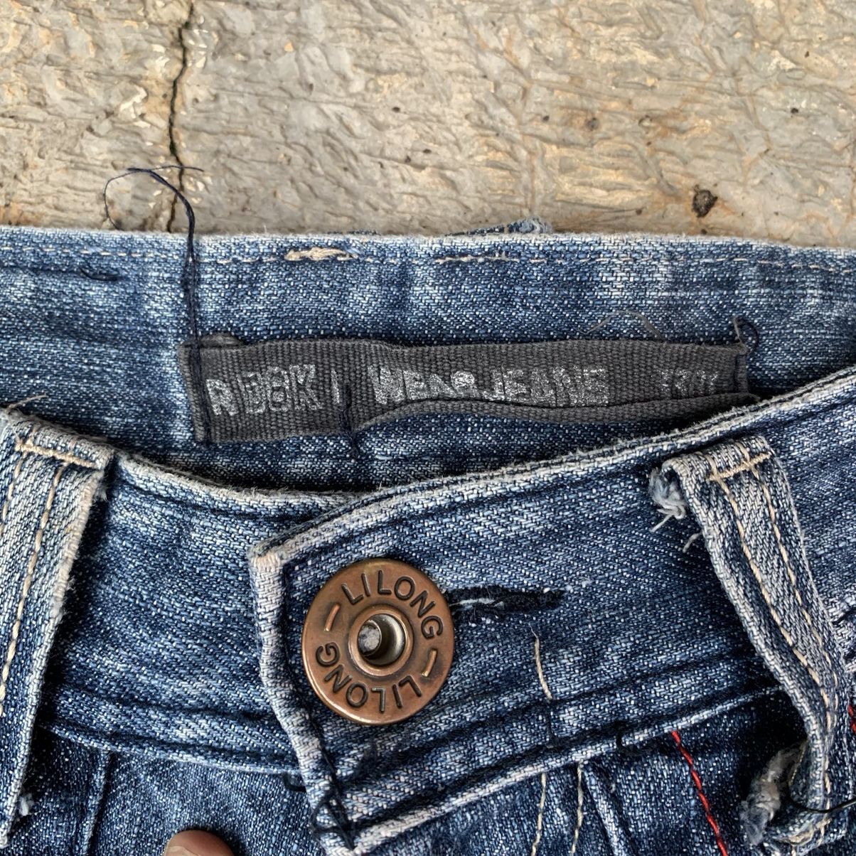 If Six Was Nine × Le Grande Bleu (L.G.B.) 2000s RD8K Skull Punk Distressed Denim Pant 🙌🏼 Size US 30 / EU 46 - 5 Thumbnail