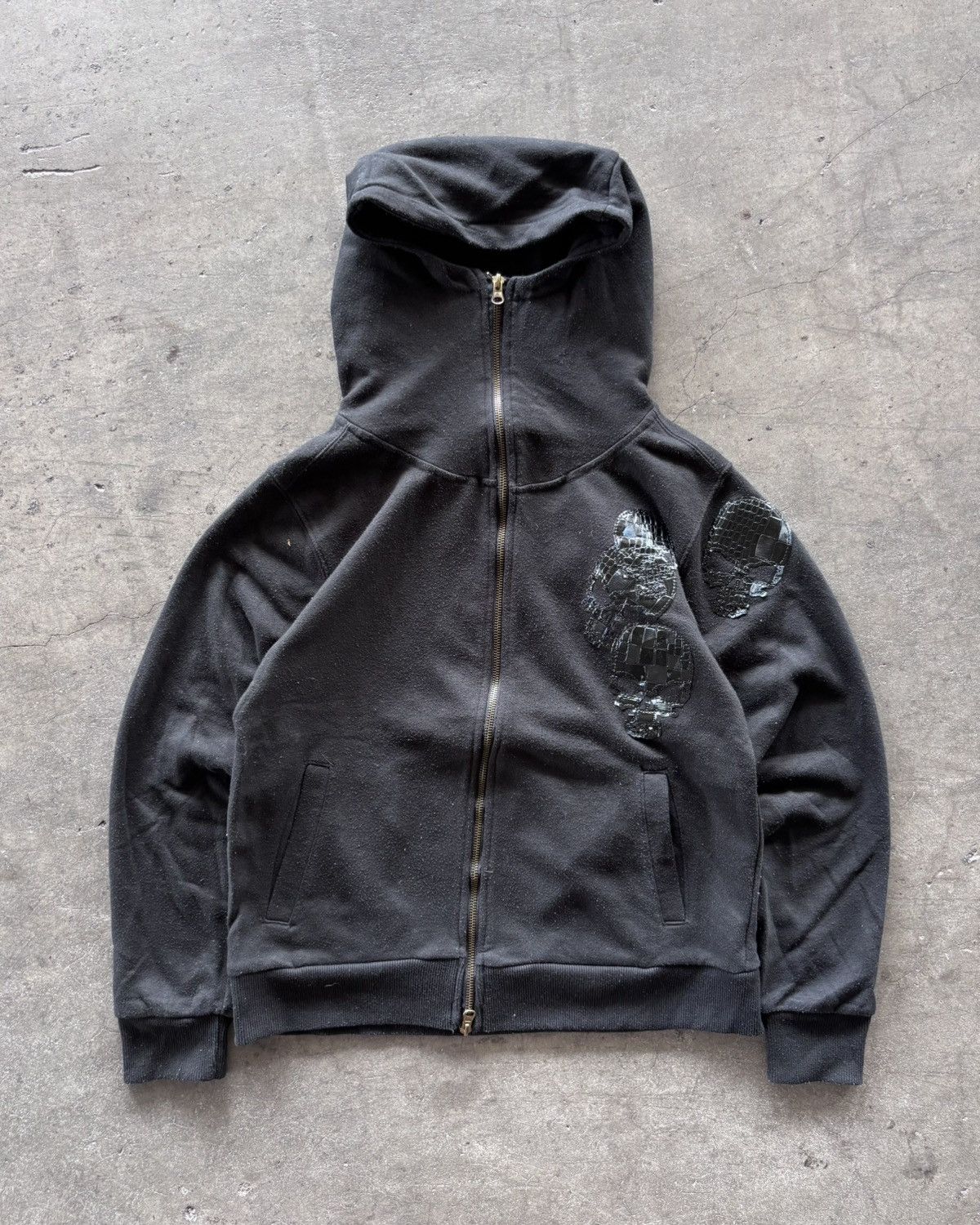 If Six Was Nine × Japanese Brand × KMRii 2000s Proto Type Poem Skull Ninja Hoodie Size US L / EU 52-54 / 3 - 1 Thumbnail