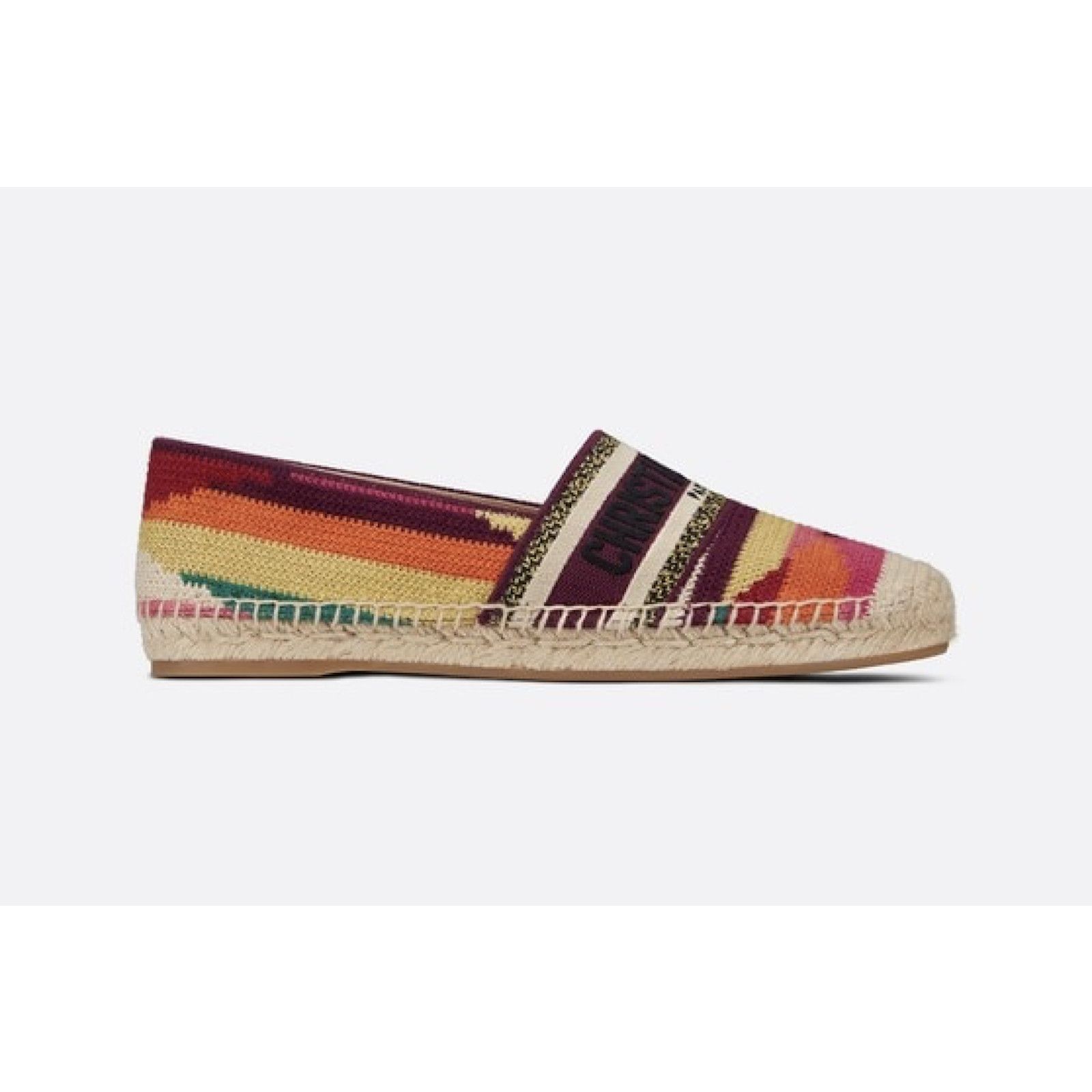 Dior Dior Granville Embroidered Multicolor Espadrille Flat 40 Size US 10 / IT 40 - 3 Thumbnail