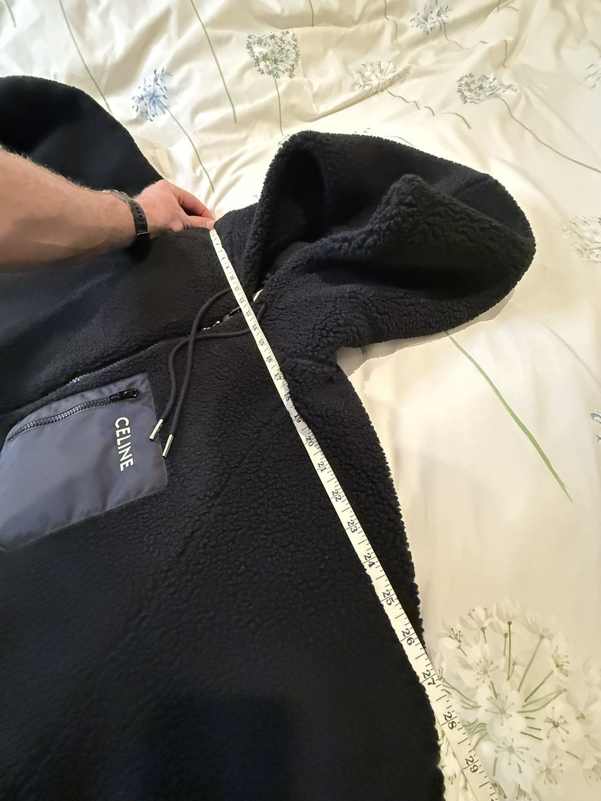 Celine $2.35k 🤑 FW24 Celine logo black fleece jacket Hedi grail XL Size US XL / EU 56 / 4 - 6 Thumbnail