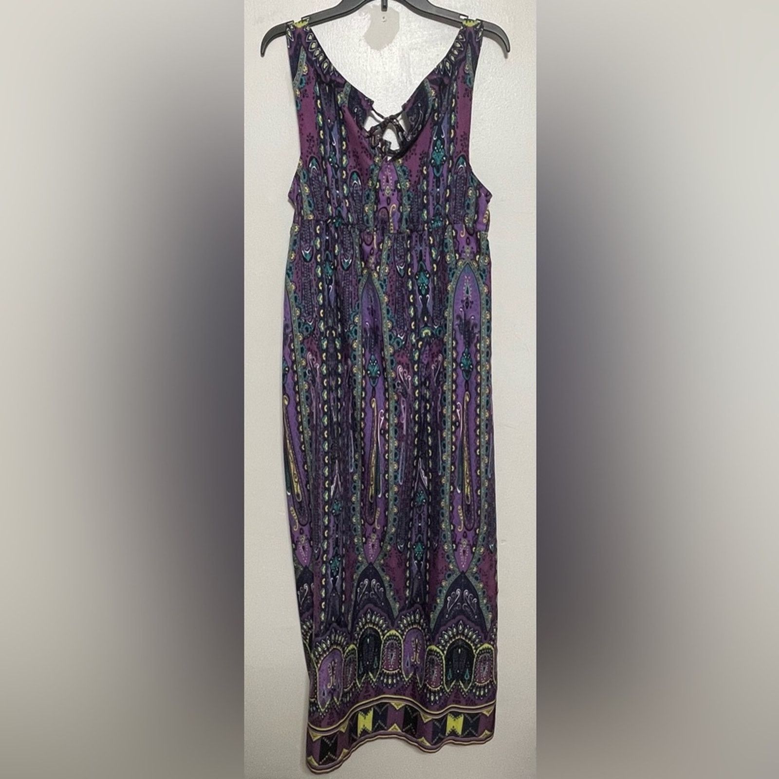 Other ECI Purple Floral and Abstract Maxi Dress Size 12 Size XL / US 12-14 / IT 48-50 - 13 Thumbnail