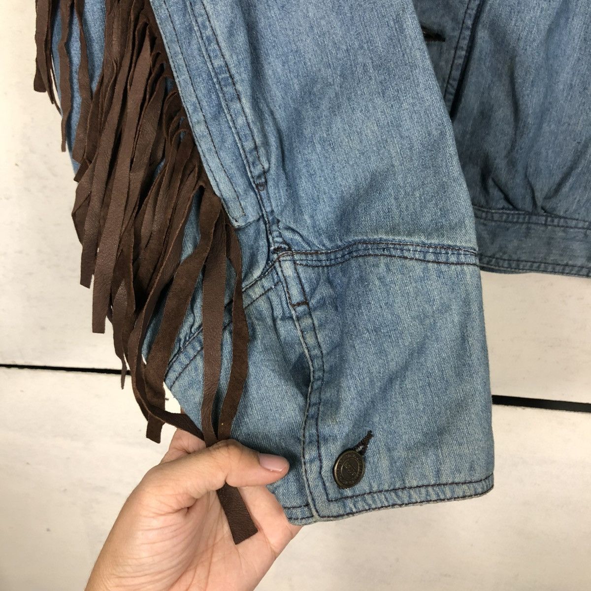 Japanese Brand 🔥VINTAGE BOMBER DENIM JACKET PAZZO CO LTD ISSEY MIYAKE Size US M / EU 48-50 / 2 - 17 Thumbnail