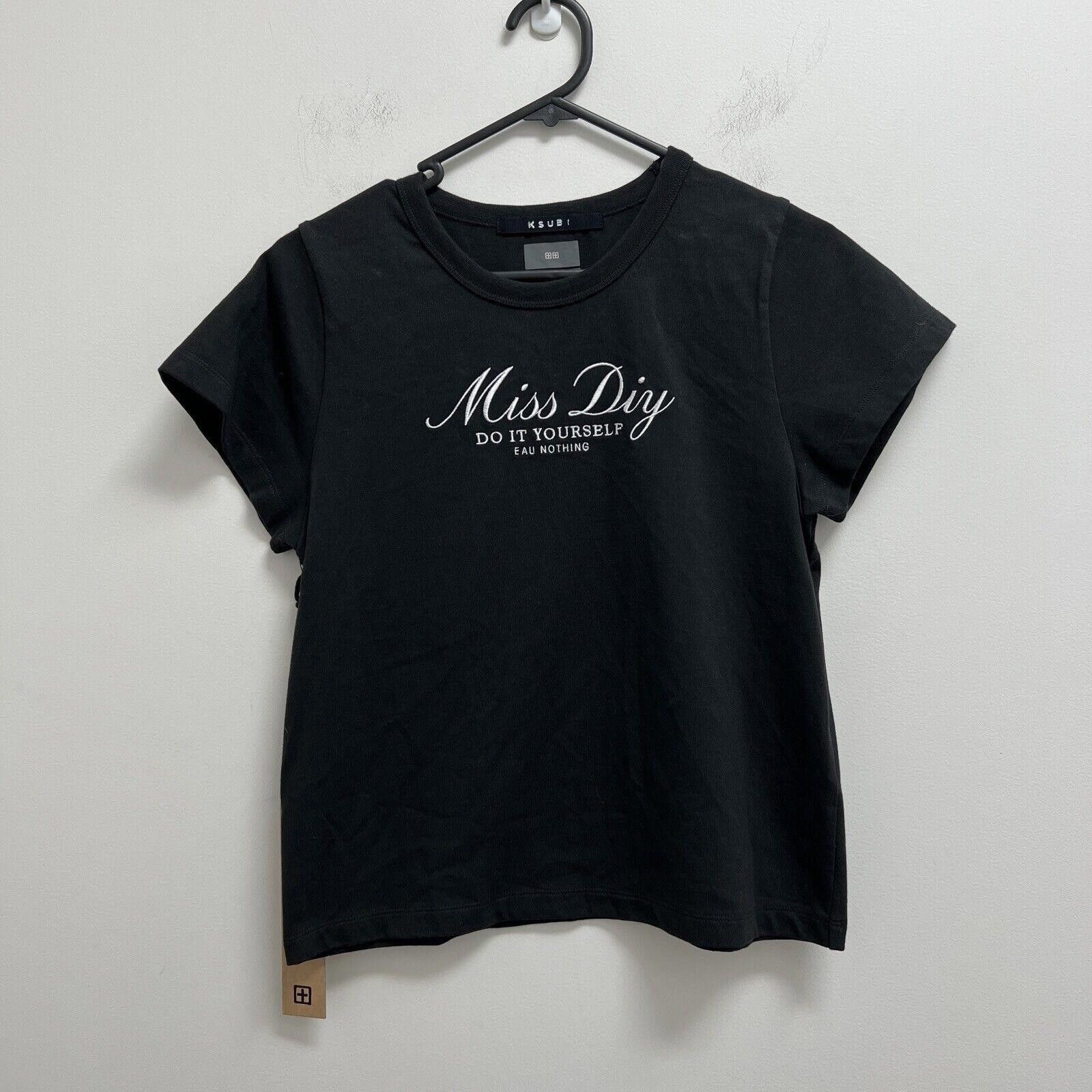 Ksubi new Ksubi womens tee t shirt top small 8 diy mini tee black Size S / US 4 / IT 40 - 1 Thumbnail