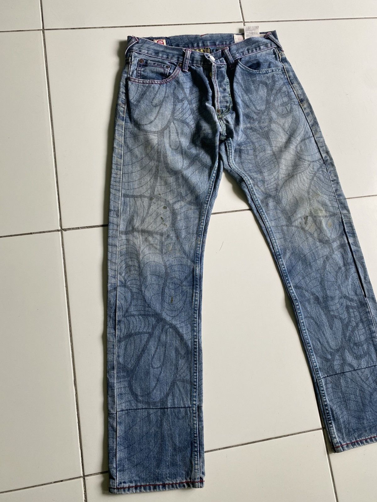 Evisu Vintage Evisu hiko Yamane design good condition Size US 31 - 3 Thumbnail