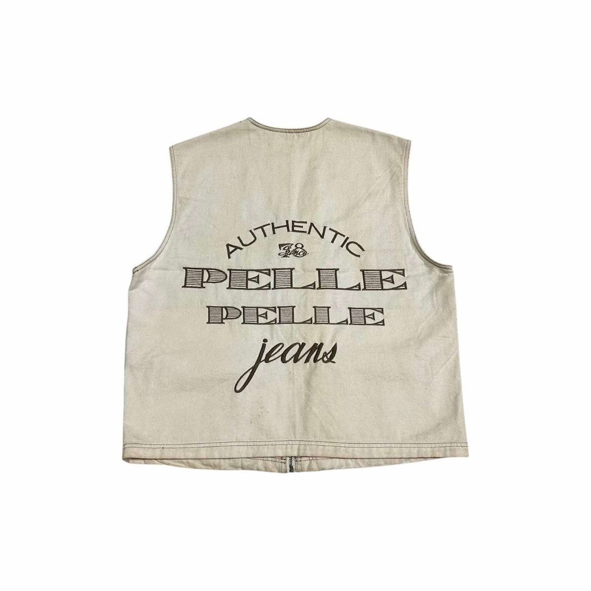 Marc Buchanan × Pelle Pelle 🔥Vintage Marc Buchanan Pelle Pelle Vest Canvas Big Logo Size US L / EU 52-54 / 3 - 1 Thumbnail