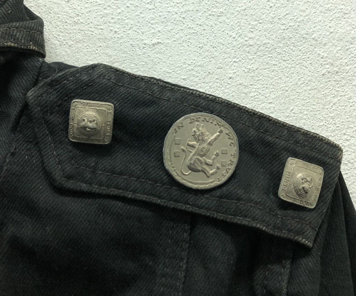 Other Vintage Parasuco Black Denim Moto Jacket - Made in Canada M Size M / US 6-8 / IT 42-44 - 4 Thumbnail