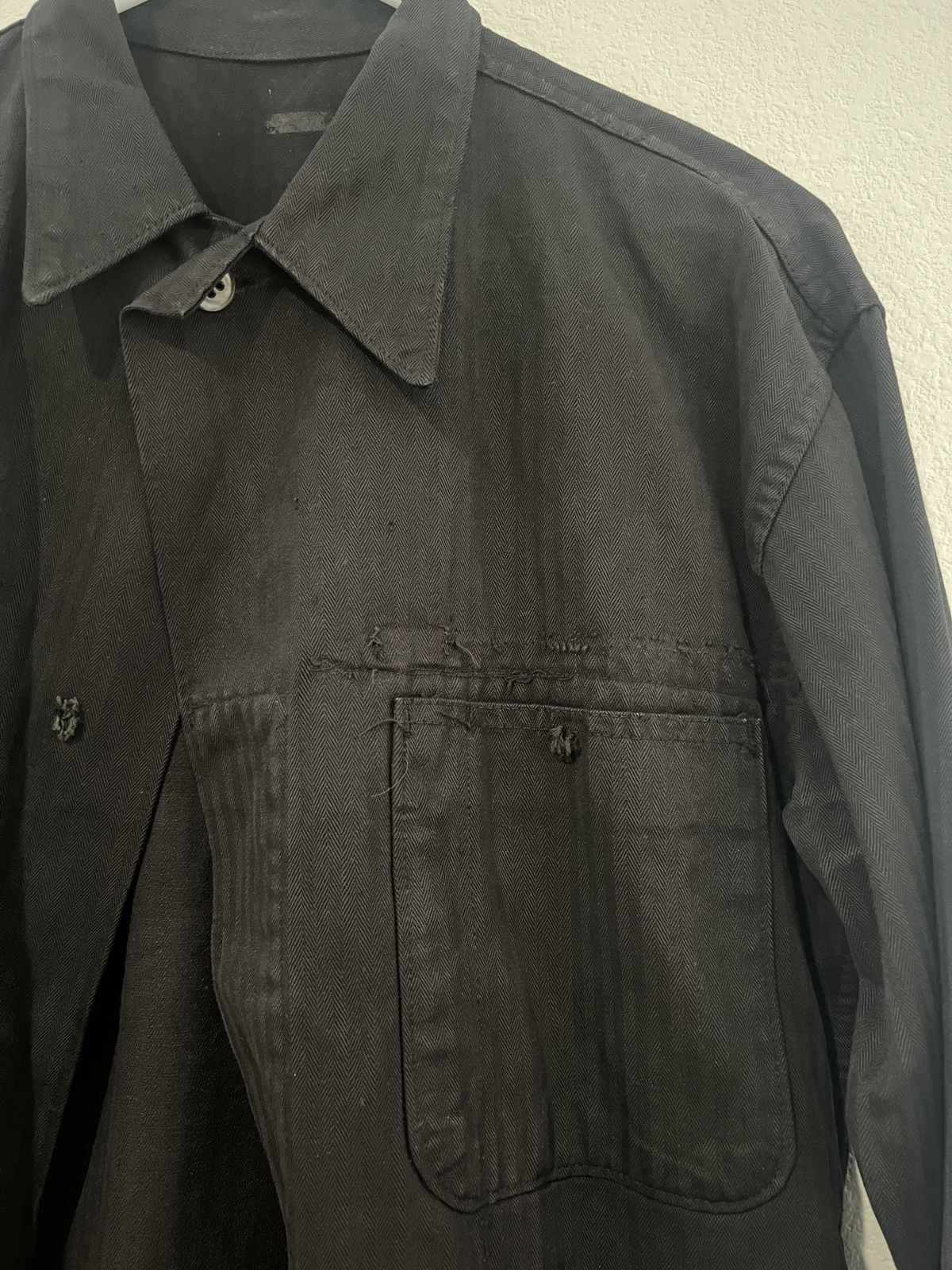 image of Overdyed Vintage Hbt Jacket in Black, Men's (Size Small)