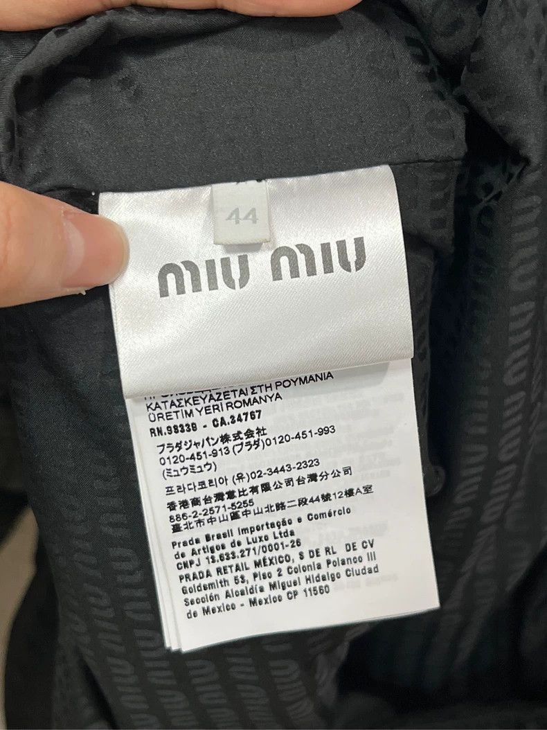Prada MiuMiu Logo Pocket Cotton Jacket -2505 Size US M / EU 48-50 / 2 - 4 Thumbnail